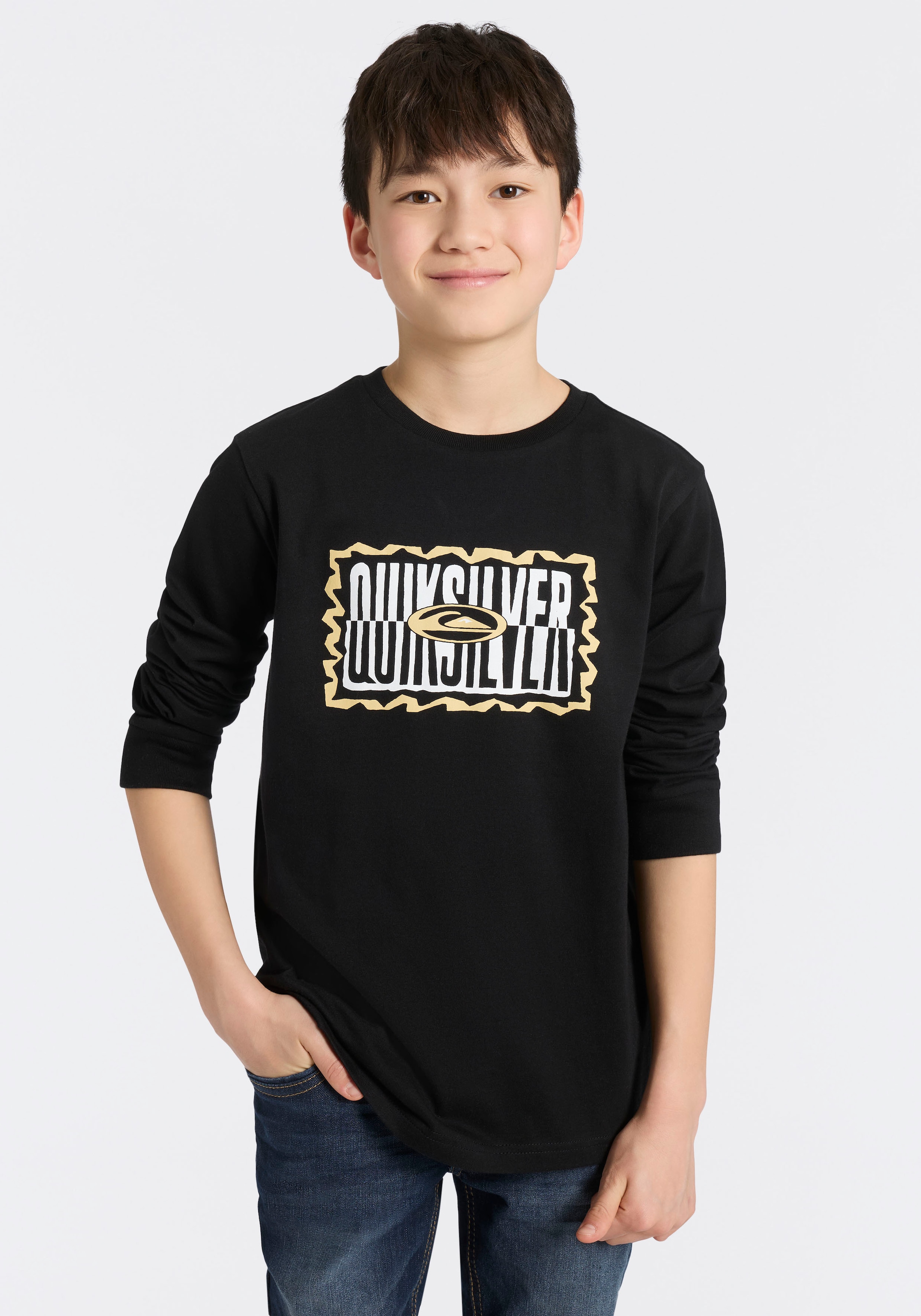Quiksilver Langarmshirt »DESERT WAV TWIST TIDE LS PAK Y« 2 für vielseitige Aktivitäten, Rundhalsausschnitt, sportlicher Stil