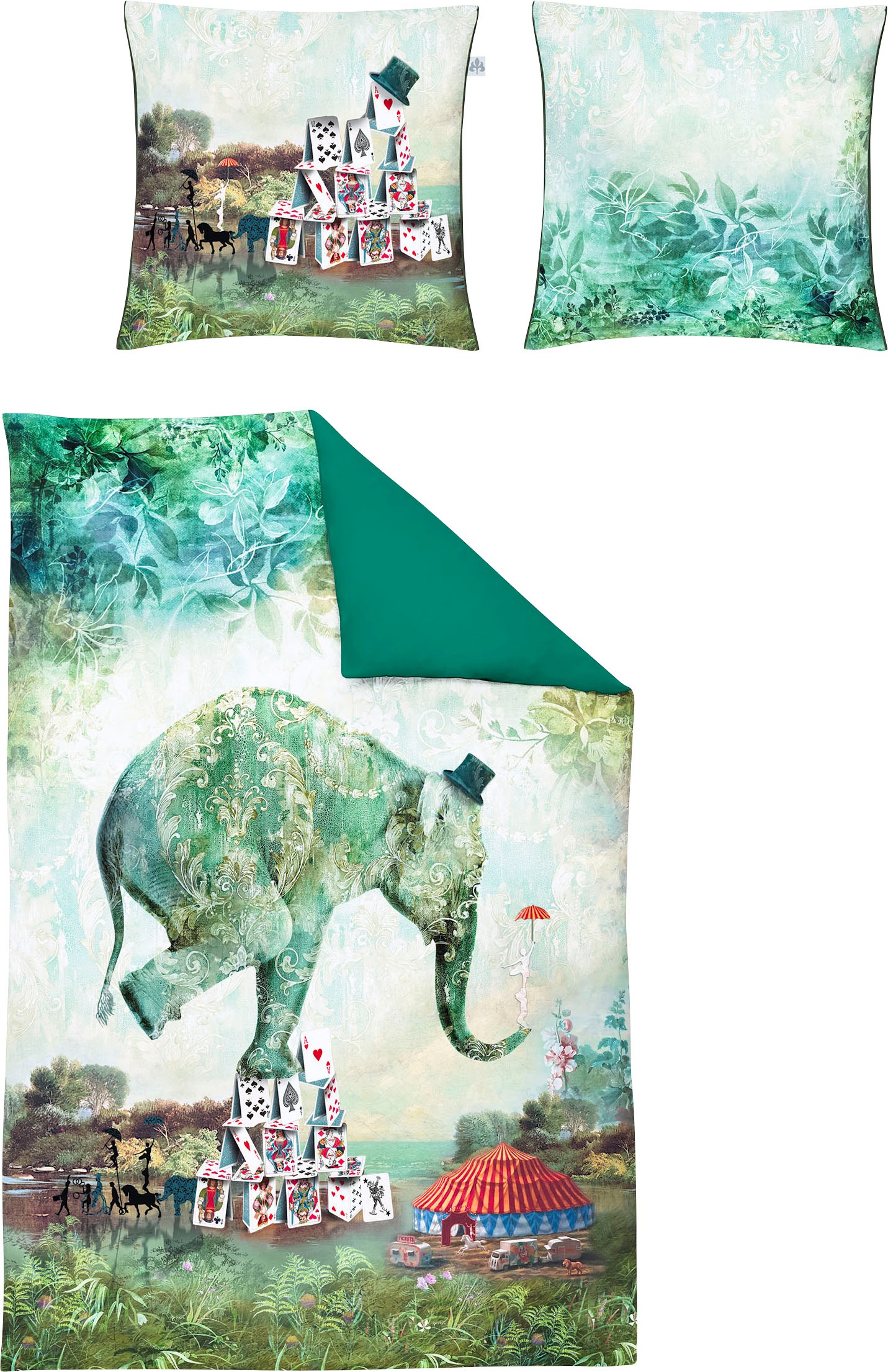 Irisette Wendebettwäsche »Juwel-K 8819«, edler Digitaldruck mit Elefant