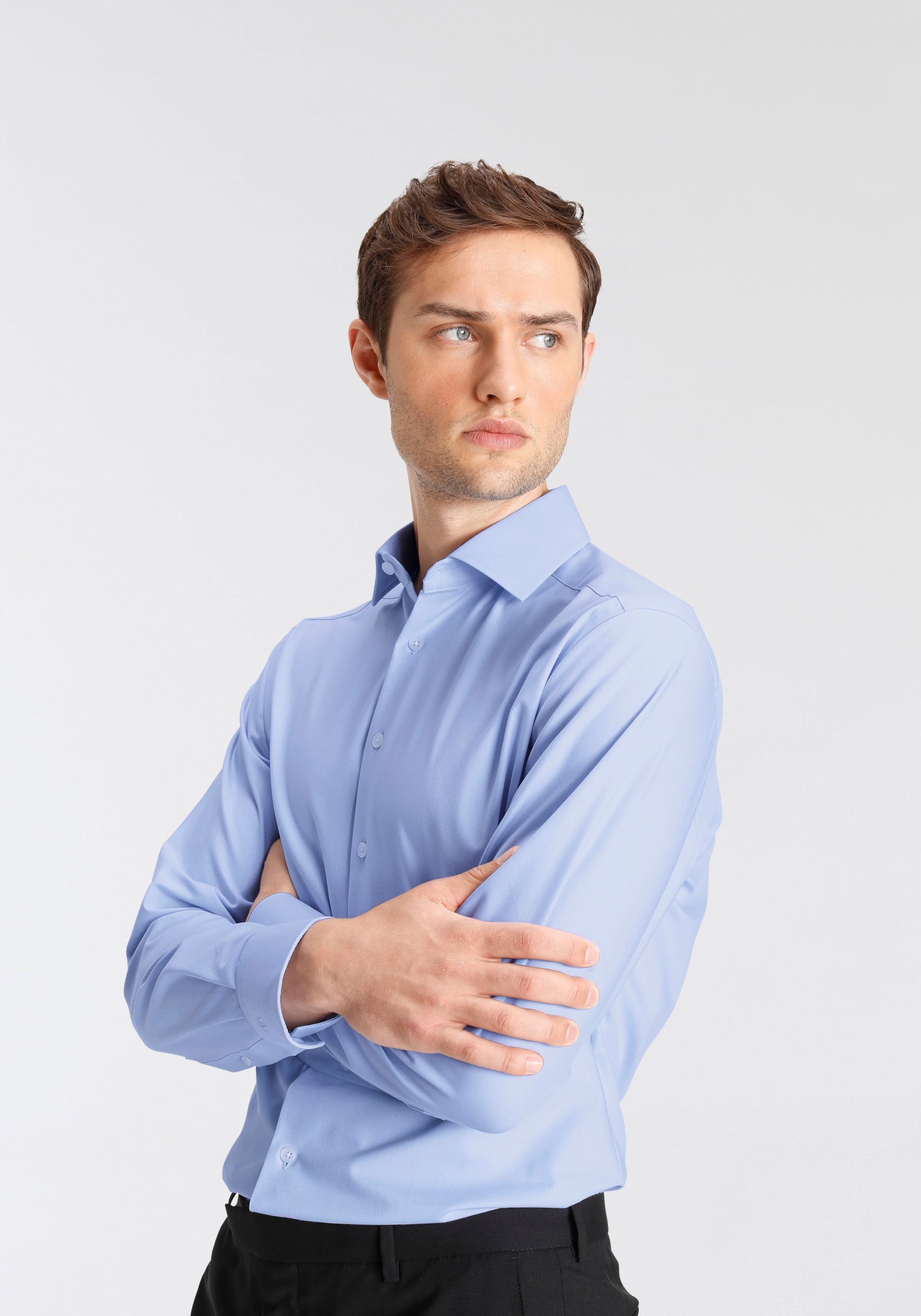 OLYMP Businesshemd »Luxor 24/Seven modern fit« Comfort Stretch