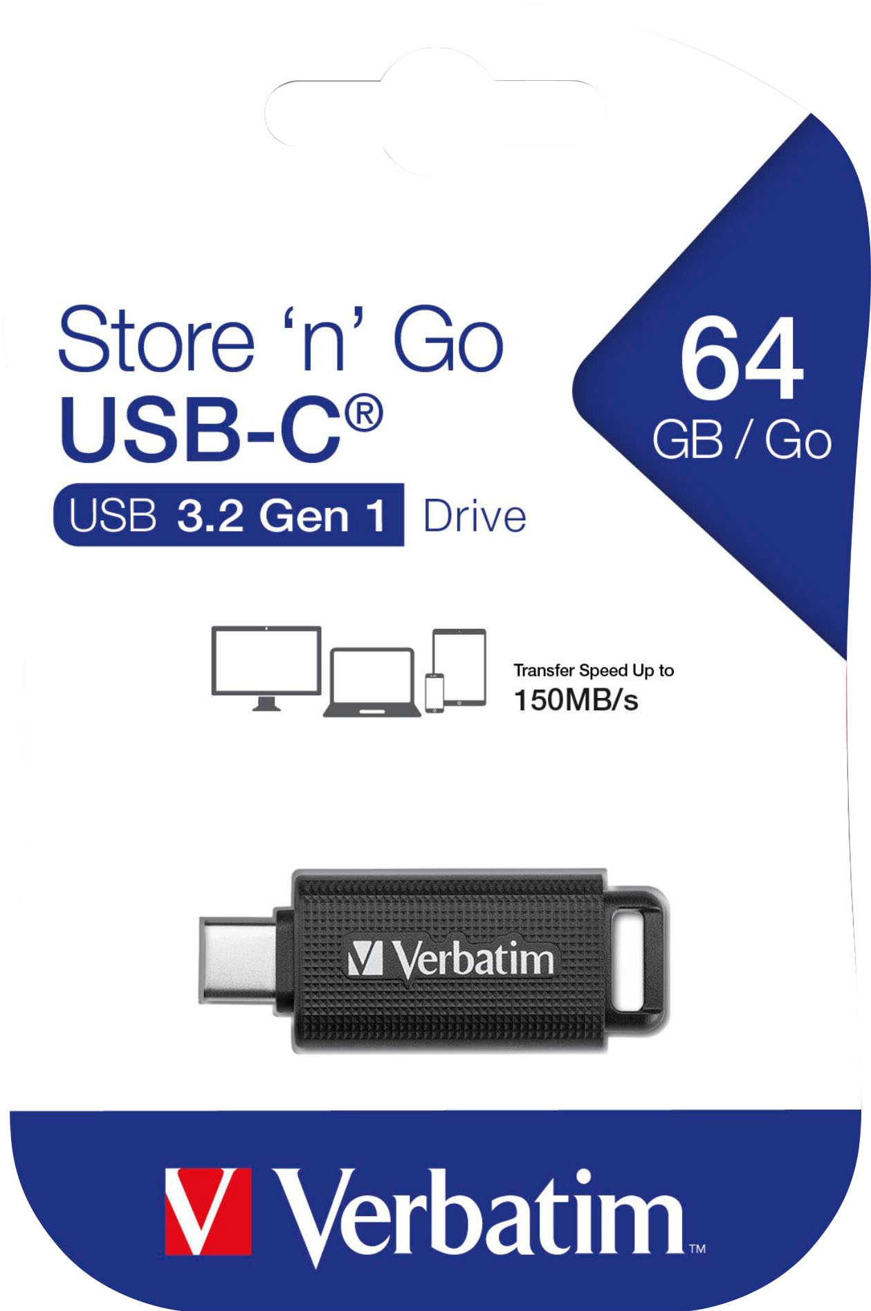 Verbatim USB-Stick »Store 'n' Go« (64GB GB USB 3.2 )
