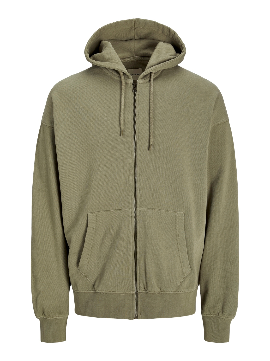 Jack & Jones Kapuzensweatjacke »JJECHARGE Hoodie mit Kapuze, Kordelzug und Taschen«, unifarben, modisch, loose fit, Baumwolle, Kapuze