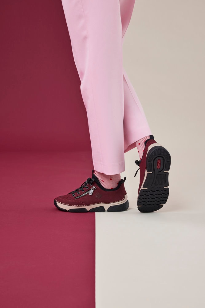 Rieker Slip-On Sneaker, Schlupfschuh, Halbschuh, Freizeitschuh mit weicher Innensohle