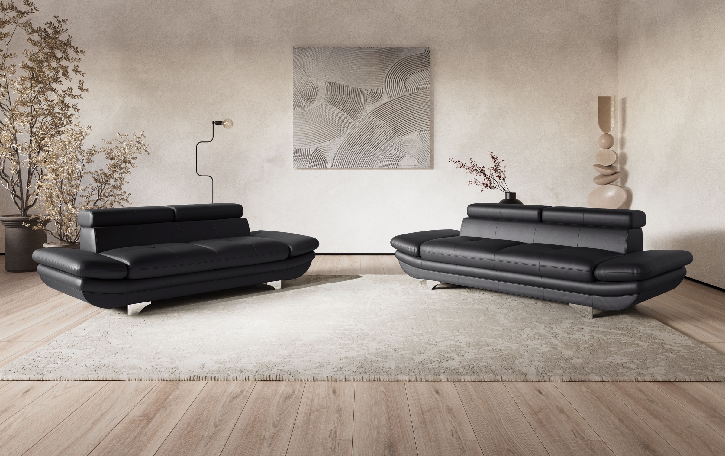 COTTA 2-Sitzer »Enterprise«, Big-Sofa, mit Armteilverstellung & Kopfteilver günstig online kaufen