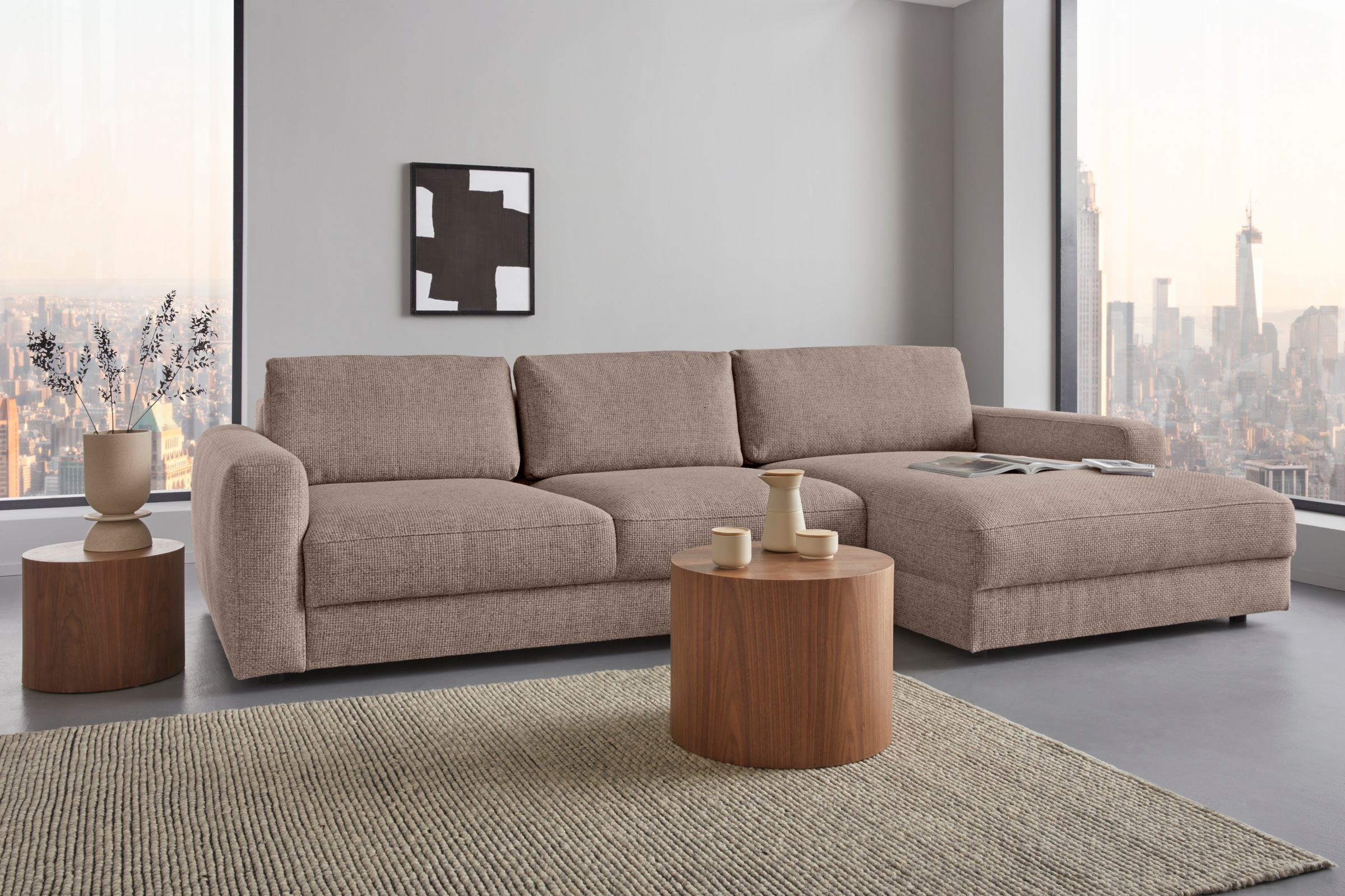 PLACES OF STYLE Ecksofa »Bloomfield, elegant, viel Platz, Mega Couch, Breit günstig online kaufen