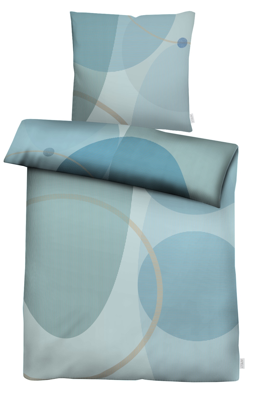 APELT Bettwäsche »Graphics« 2 Bettwäsche-Set mit Reißverschluss, Baumwoll-Satin, Digitaldruck