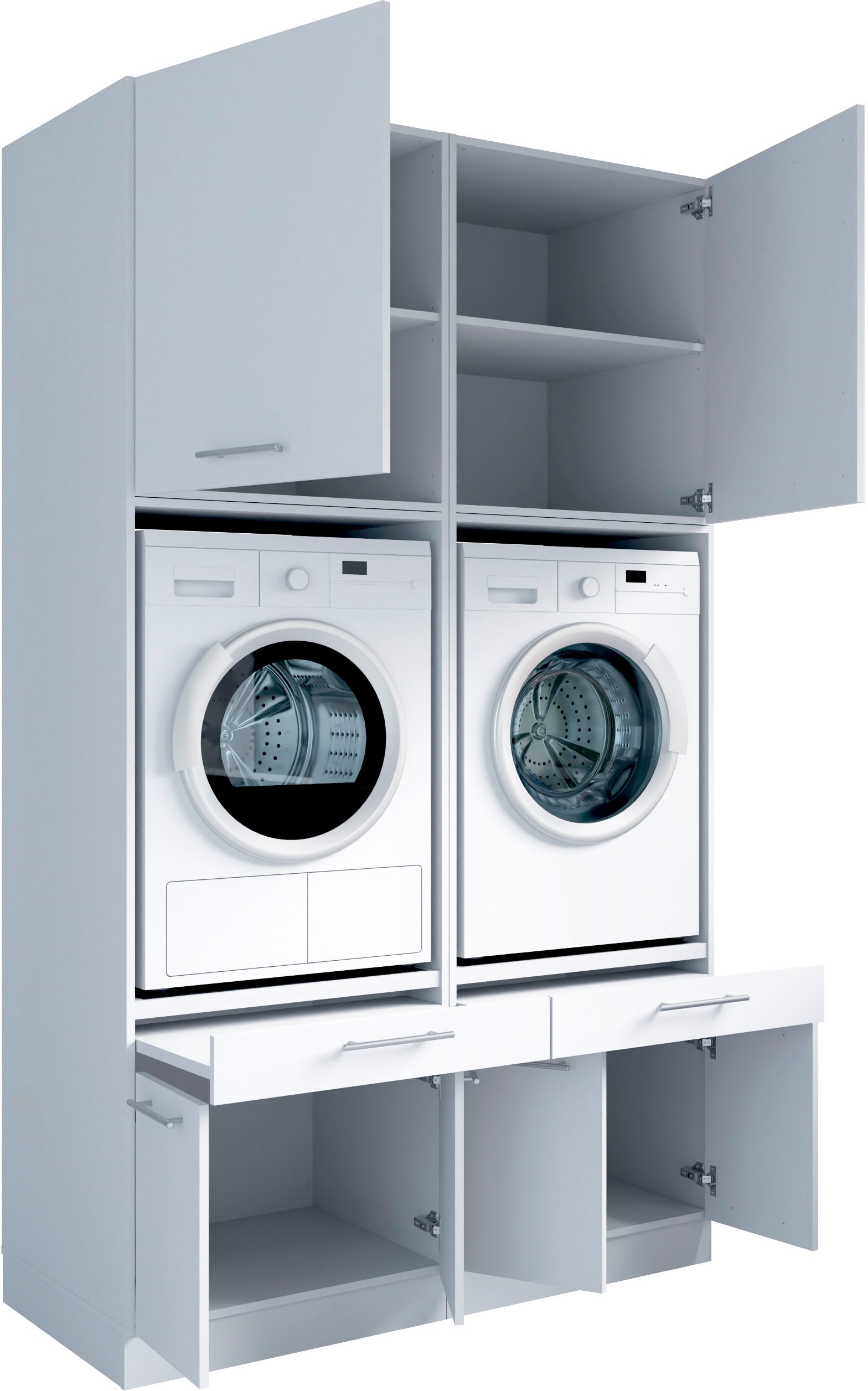 Laundreezy Mehrzweckschrank-Set »Laundreezy, 4-tlg. Mehrzweckschrank-Set B/H/T 135/238/68 cm« 4 Stk. tlg.