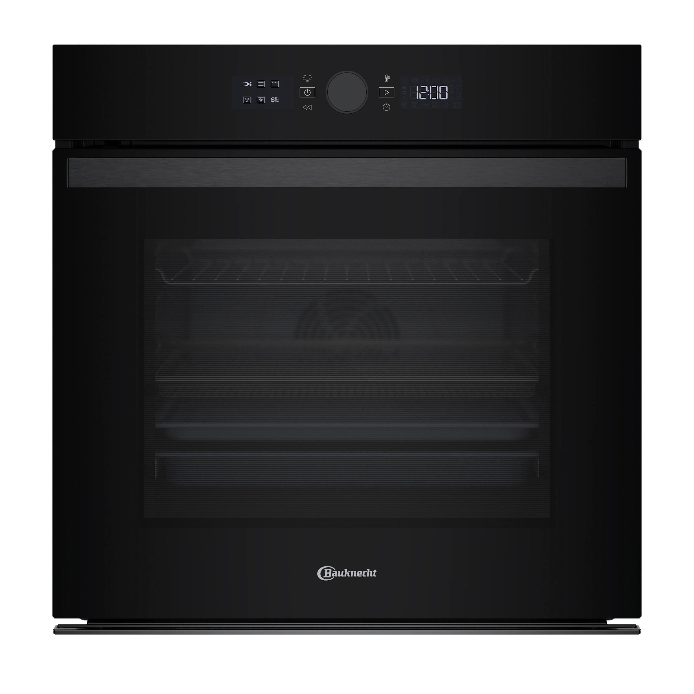 BAUKNECHT Pyrolyse Backofen  »BBI4S8PM1SK«, mit 1-fach-Teleskopauszug, Pyrolyse-Selbstreinigung, AirFry-Funktion, Pizzafunktion, 1-fach-Teleskopauszug, Gentle Steam