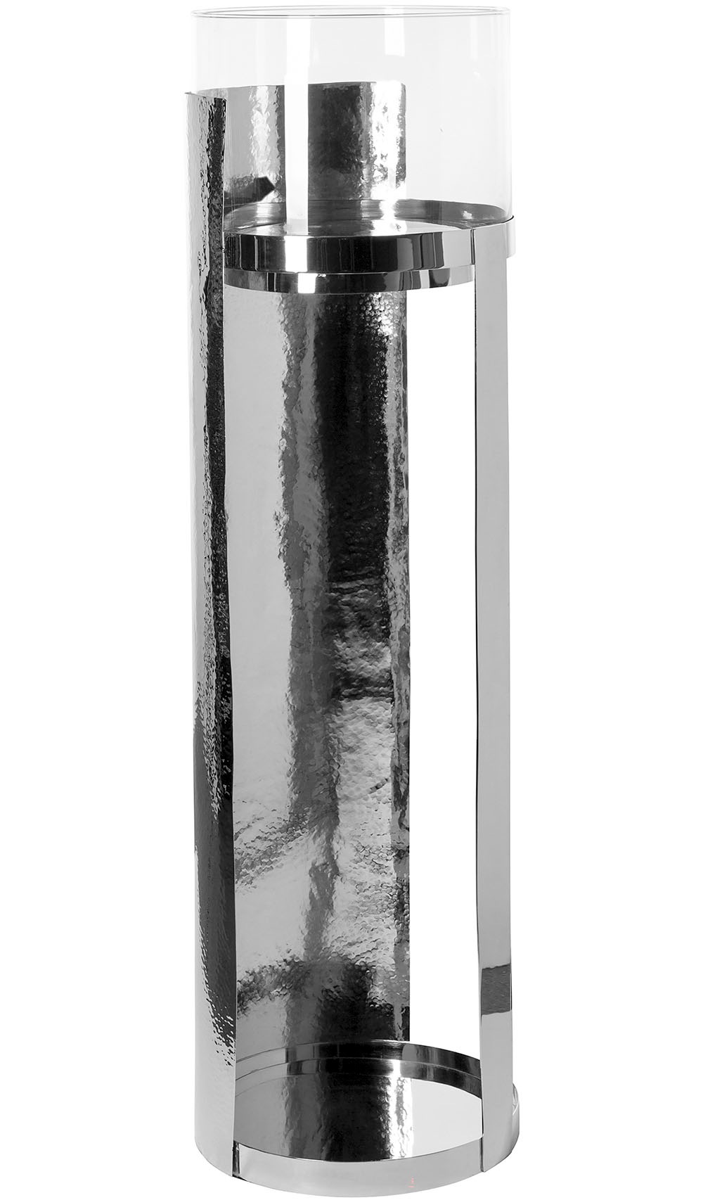 Fink Windlicht »MANIAC« Kerzenhalter, Säule aus Edelstahl, mit Glaszylinder günstig online kaufen