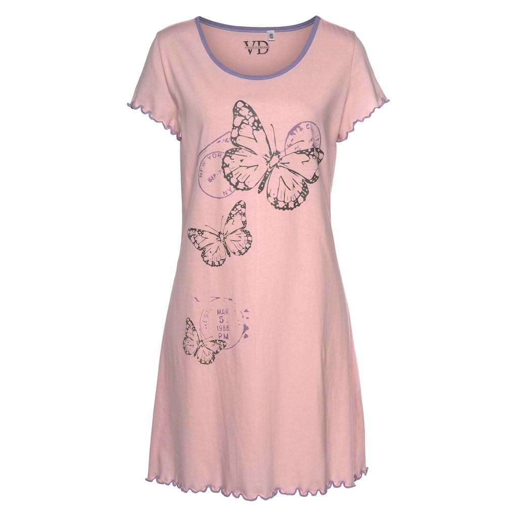 Vivance Dreams Nachthemd, mit Schmetterling Motiv