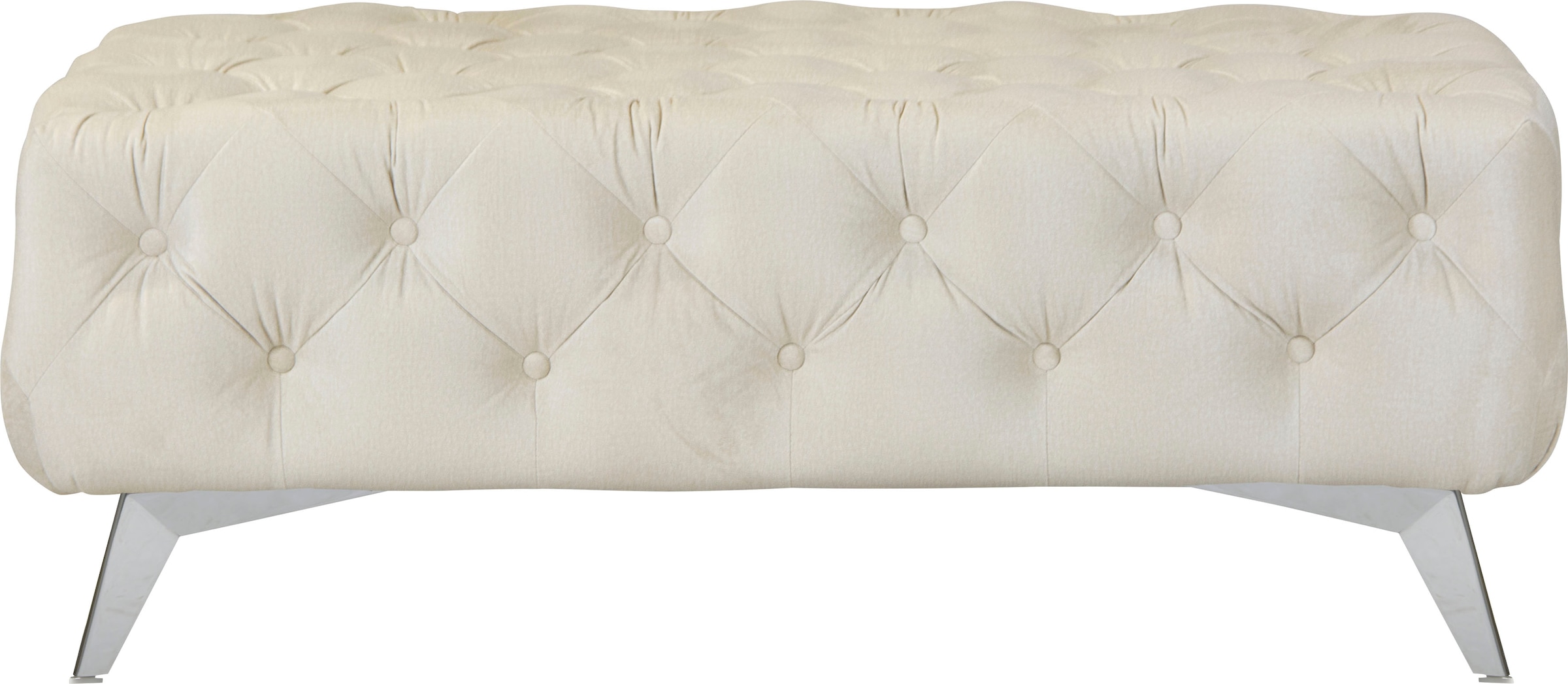 Home affaire Polsterhocker »Amaury« Chesterfield-Optik, Breite 120cm, Fußfa günstig online kaufen