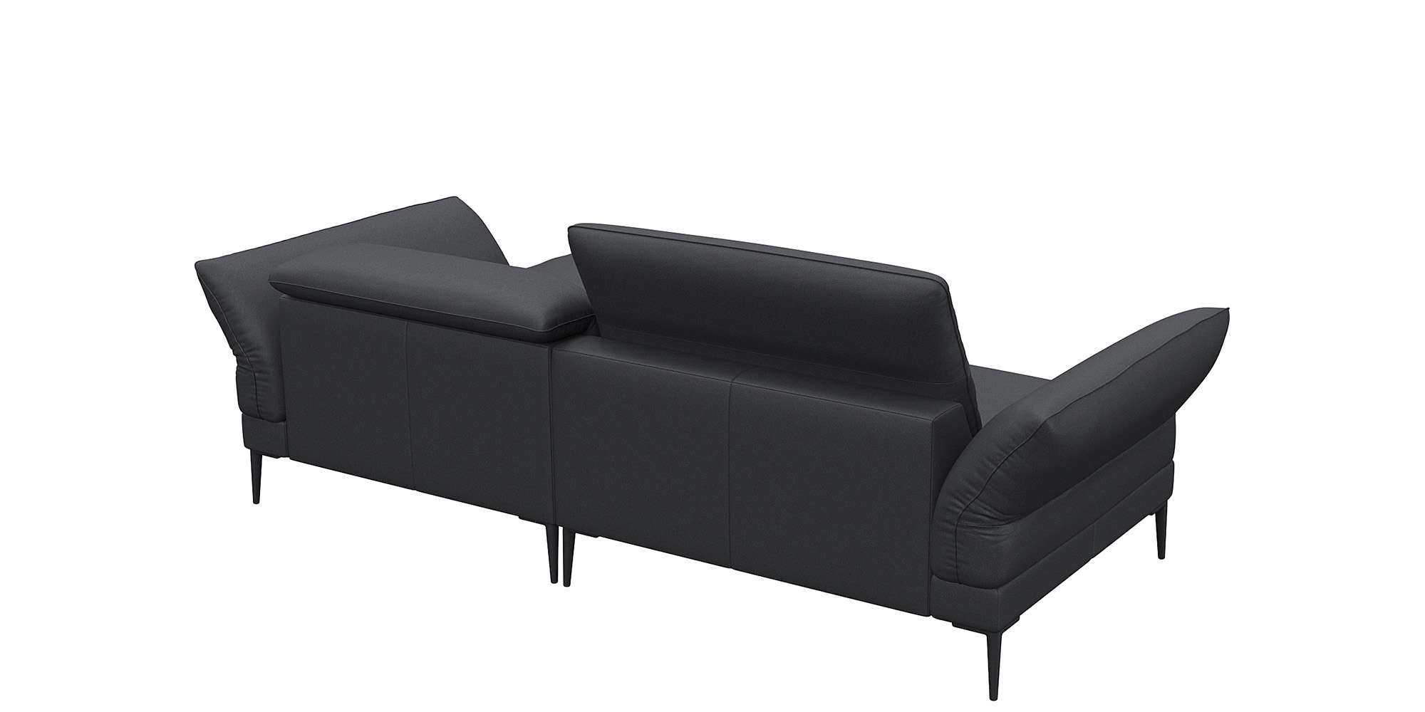 FLEXLUX Ecksofa »Salino, Funktionssofa mit Recamiere, Relaxsofa, Ecksofa«, Sofa mit Arm- und Kopfteil-Verstellungen, Kaltschaum & Stahl-Wellen