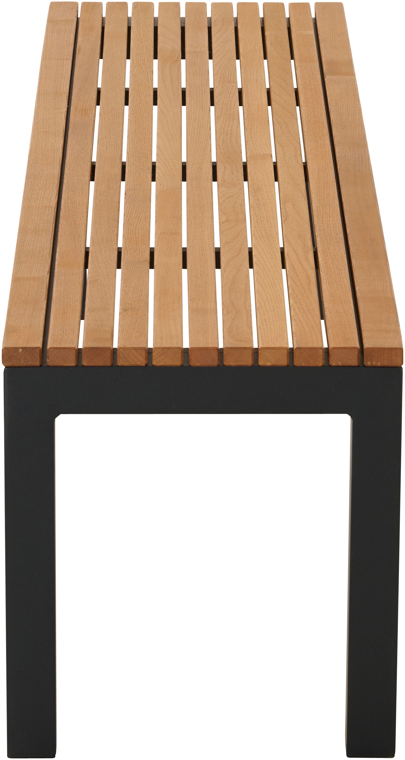 Siena Garden Bank »Bozen 3er Aluminiumgestell anthrazit Robininenholz«, Flächen aus Robinienholz FSC® 100%