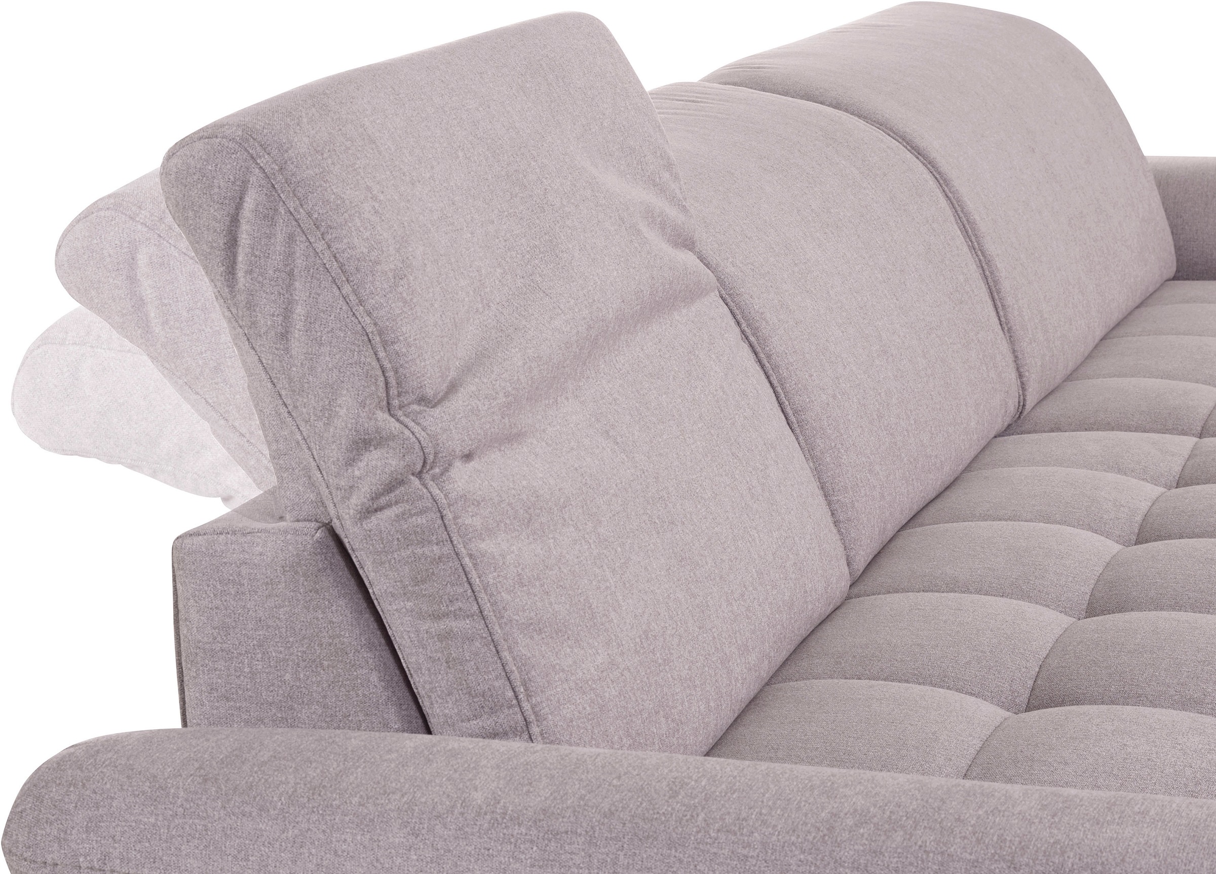 INOSIGN Ecksofa »Fresh L-Form«, Federkern, wahlweise Kopfteilverstellung und motorischer Vorziehsitz