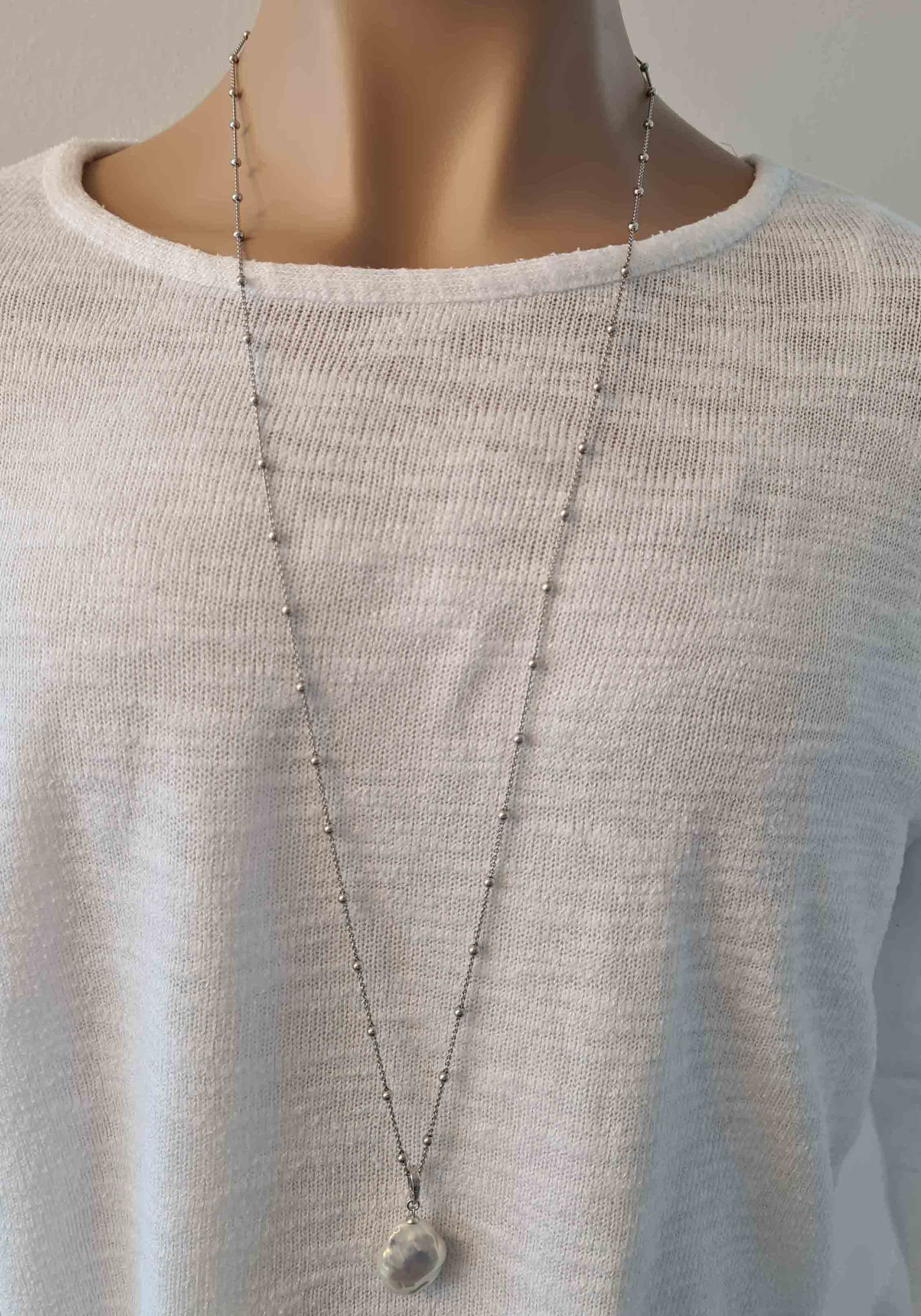 Adriana Kette mit Anhänger »Firenze, F21«, Made in Germany - mit Süßwasserzuchtperle