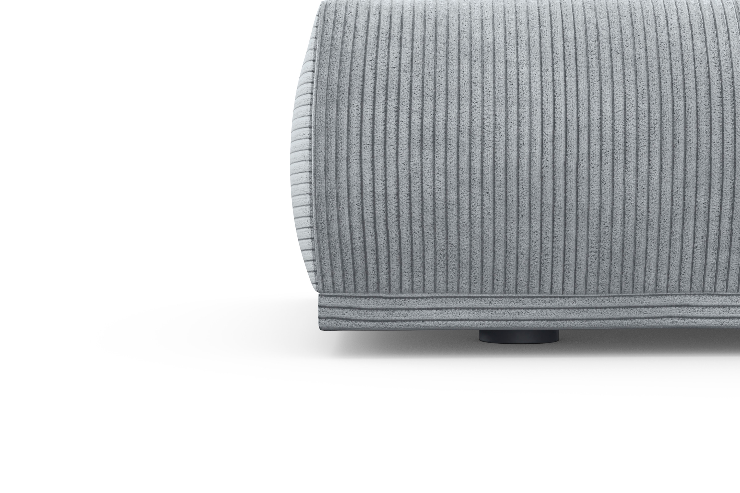 TRENDMANUFAKTUR Ecksofa Braga, aus 2 Teilen, moderner Cord-Stoff