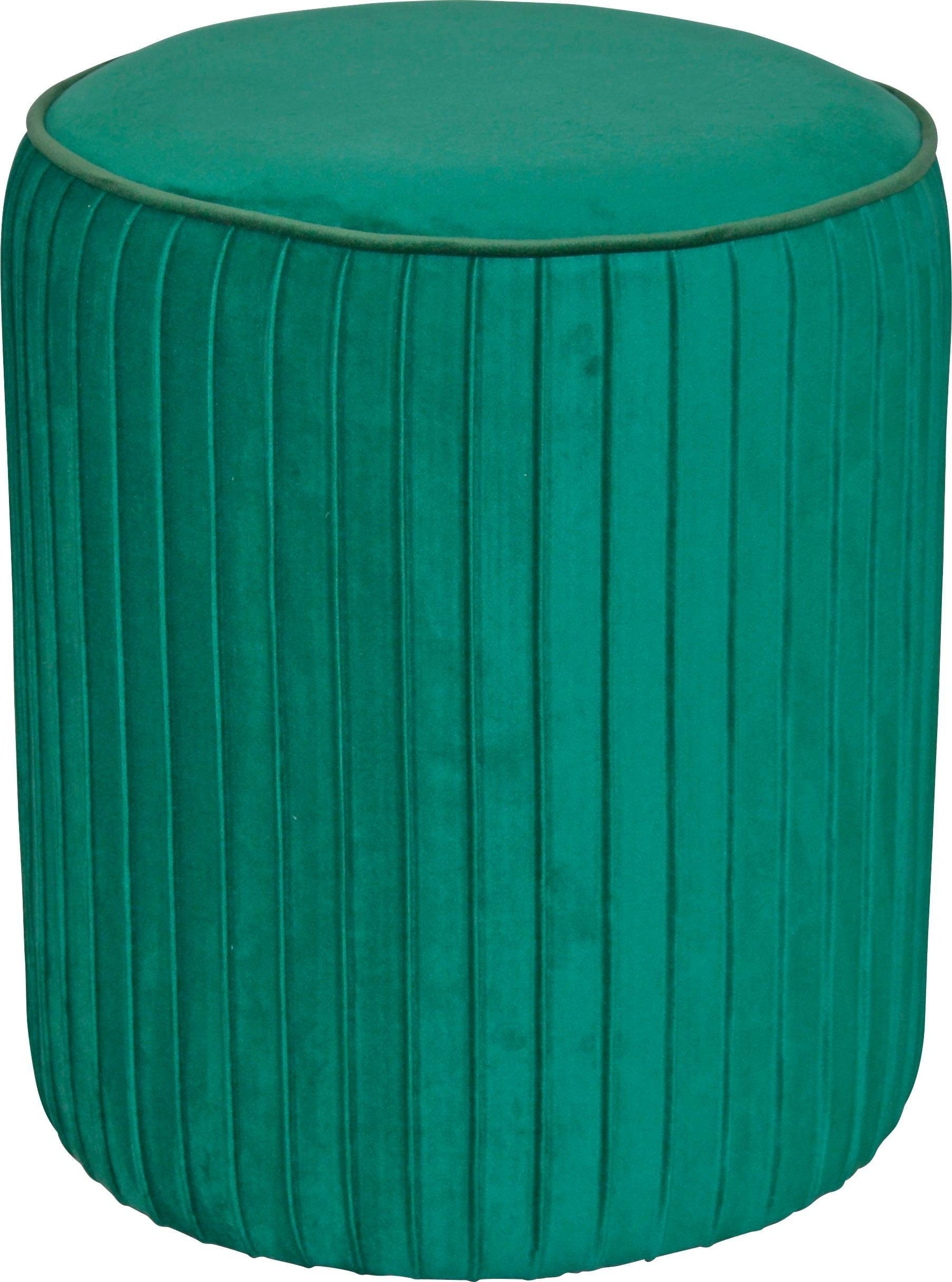 HOME AFFAIRE Hocker 1 Stk. tlg. grün