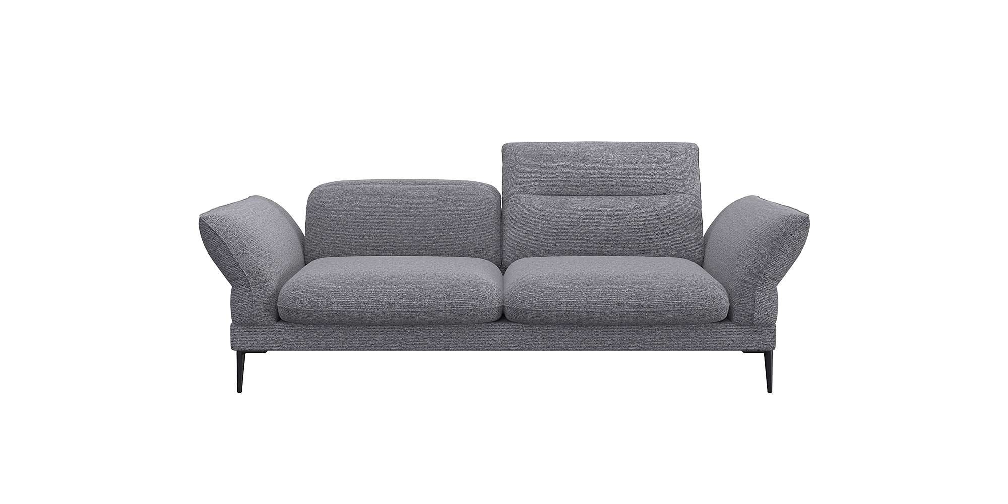 FLEXLUX 2,5-Sitzer »Salino, Funktionssofa, Relaxsofa«, Sofa mit Arm- und Kopfteil-Verstellungen, Kaltschaum & Stahl-Wellen