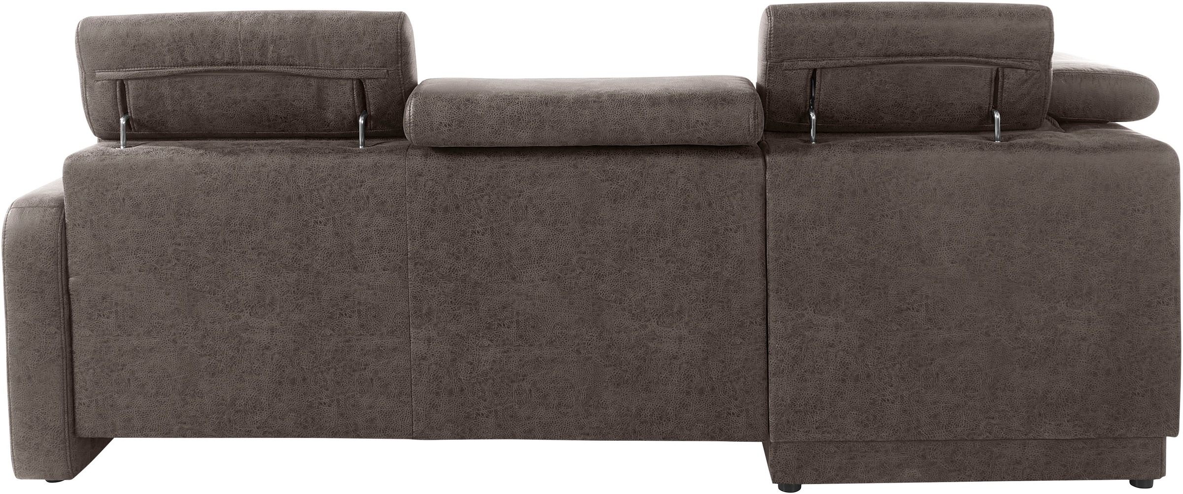 sit&more Ecksofa »Bologna L-Form«, Kopfteilverstellung, wahlweise mit Bettfunktion und Schubkasten