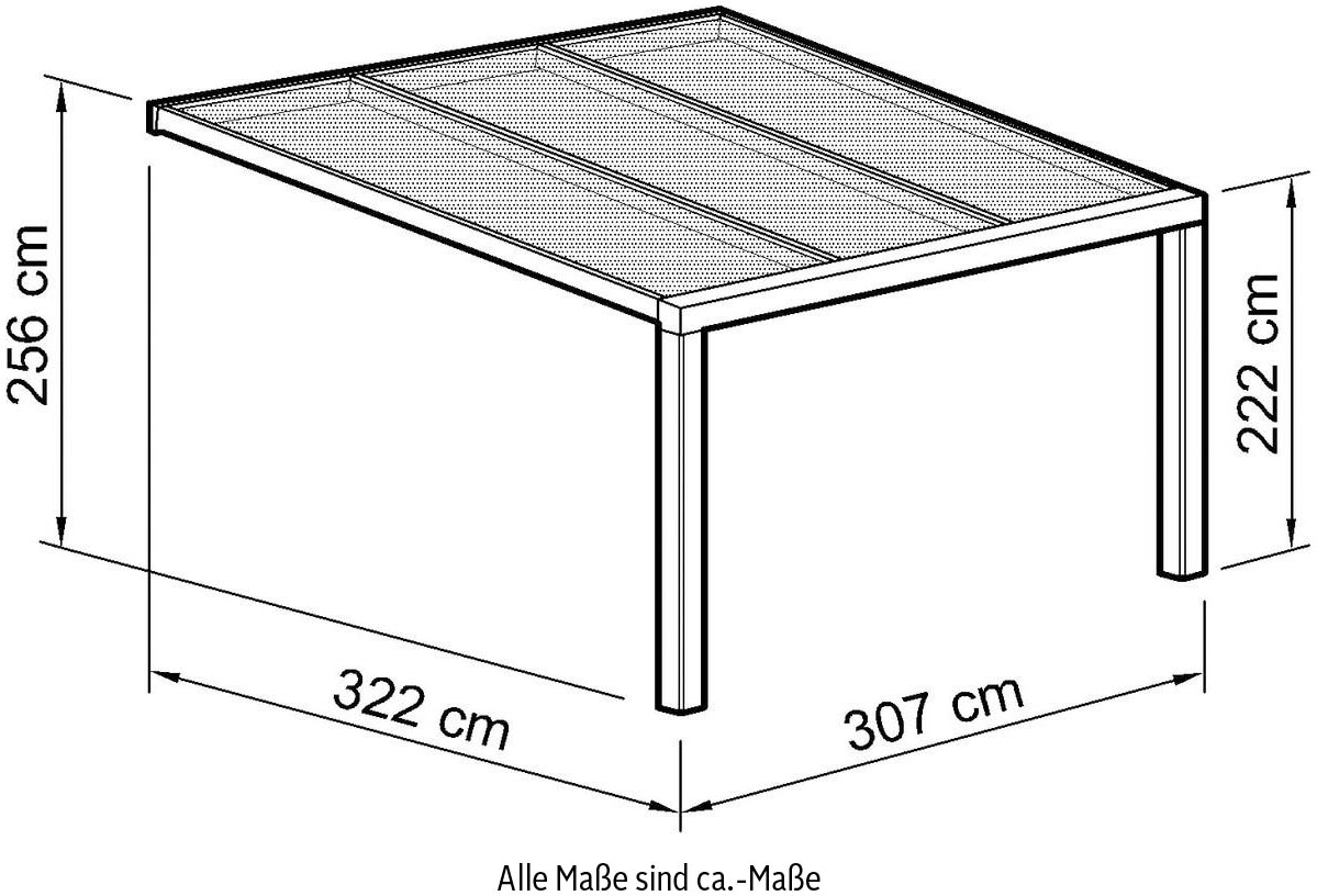 Beckmann Terrassendach »Exklusiv Gr. 5«