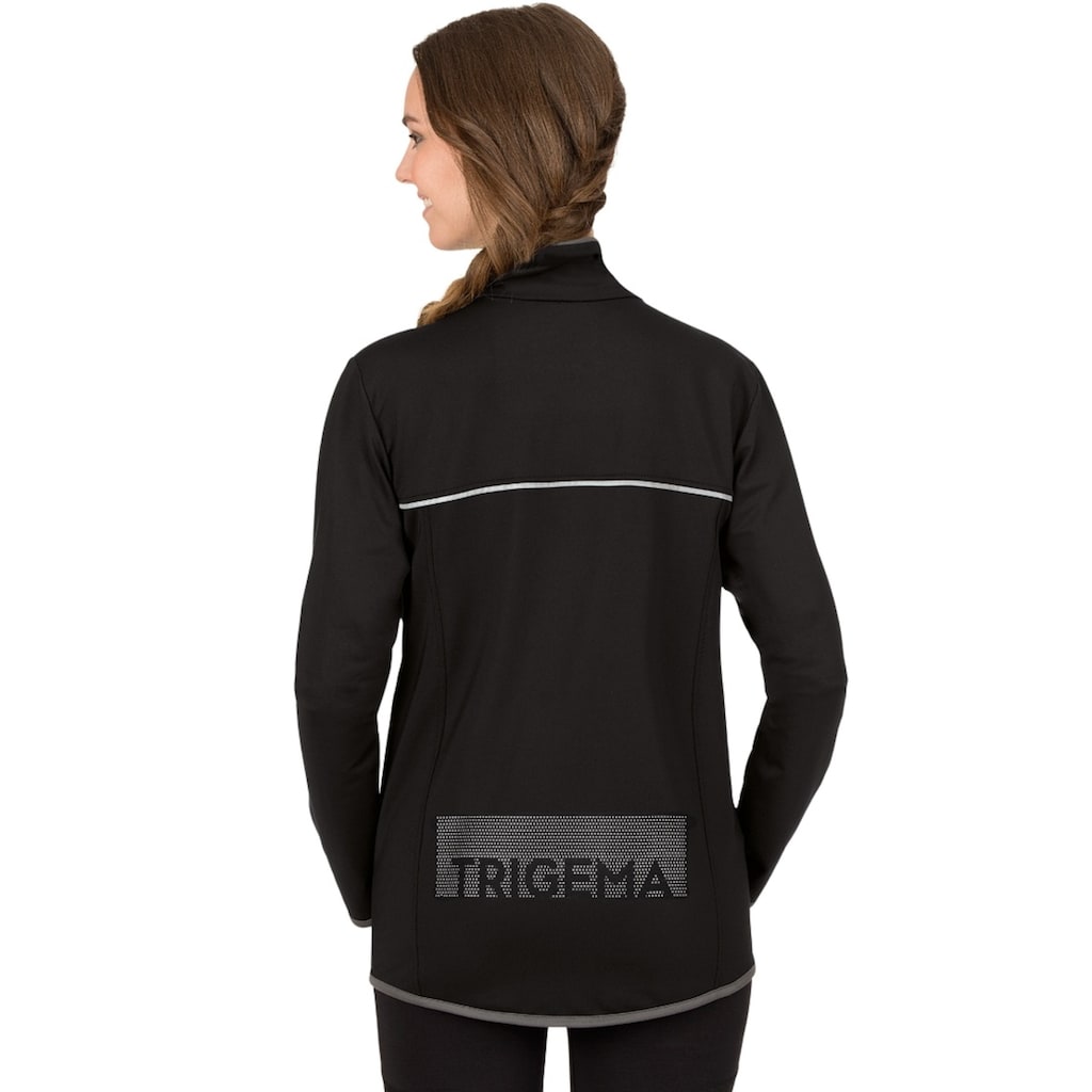 Trigema Trainingsjacke »TRIGEMA Praktische Sportjacke aus Microfaser«, (1 St.)