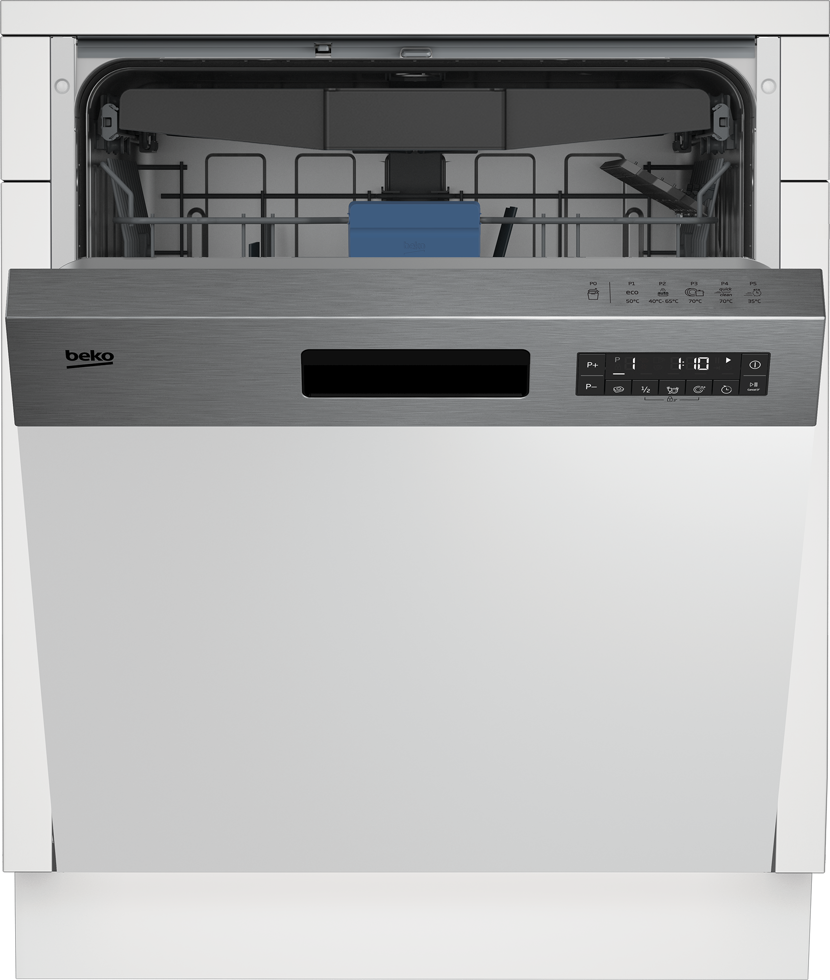 BEKO teilintegrierbarer Geschirrspüler »BDSN25530X 7623991677«, 15 Maßgedec günstig online kaufen