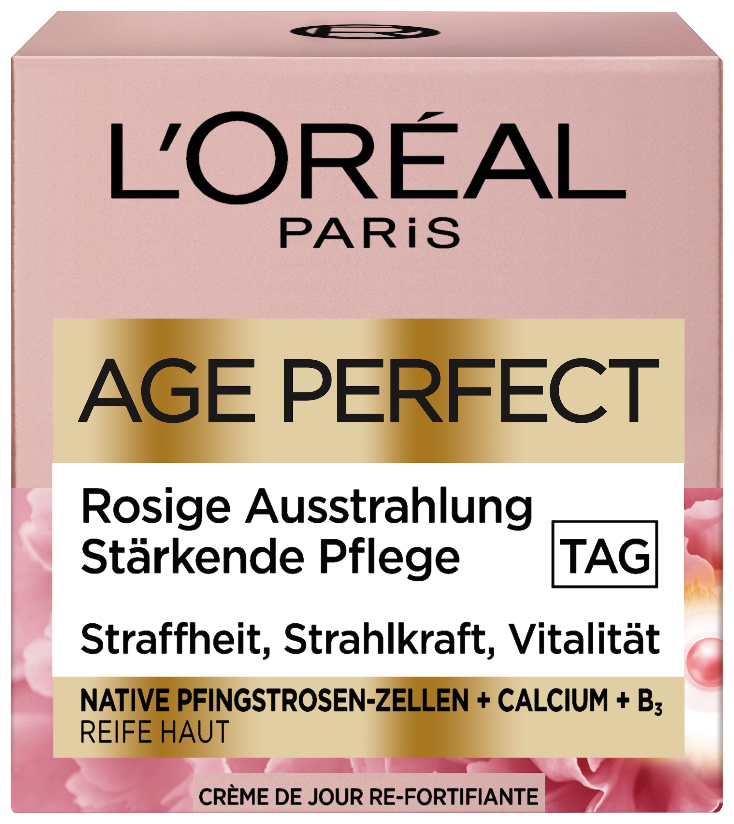 L'ORÉAL PARIS Tagescreme »AGE PERFECT GOLDEN AGE ROSÉ-TAGESPFLEGE« für reife Haut, mit Calcium und Vitamin B3, strafft die Haut
