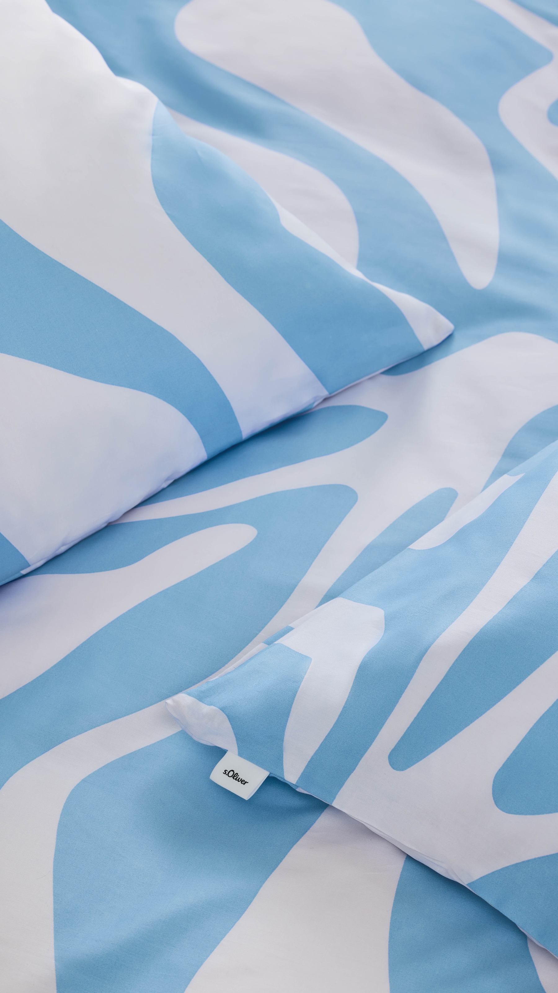 s.Oliver Bettwäsche »s.Oliver Satinbettwäsche« 2 modernes Botanical-Design