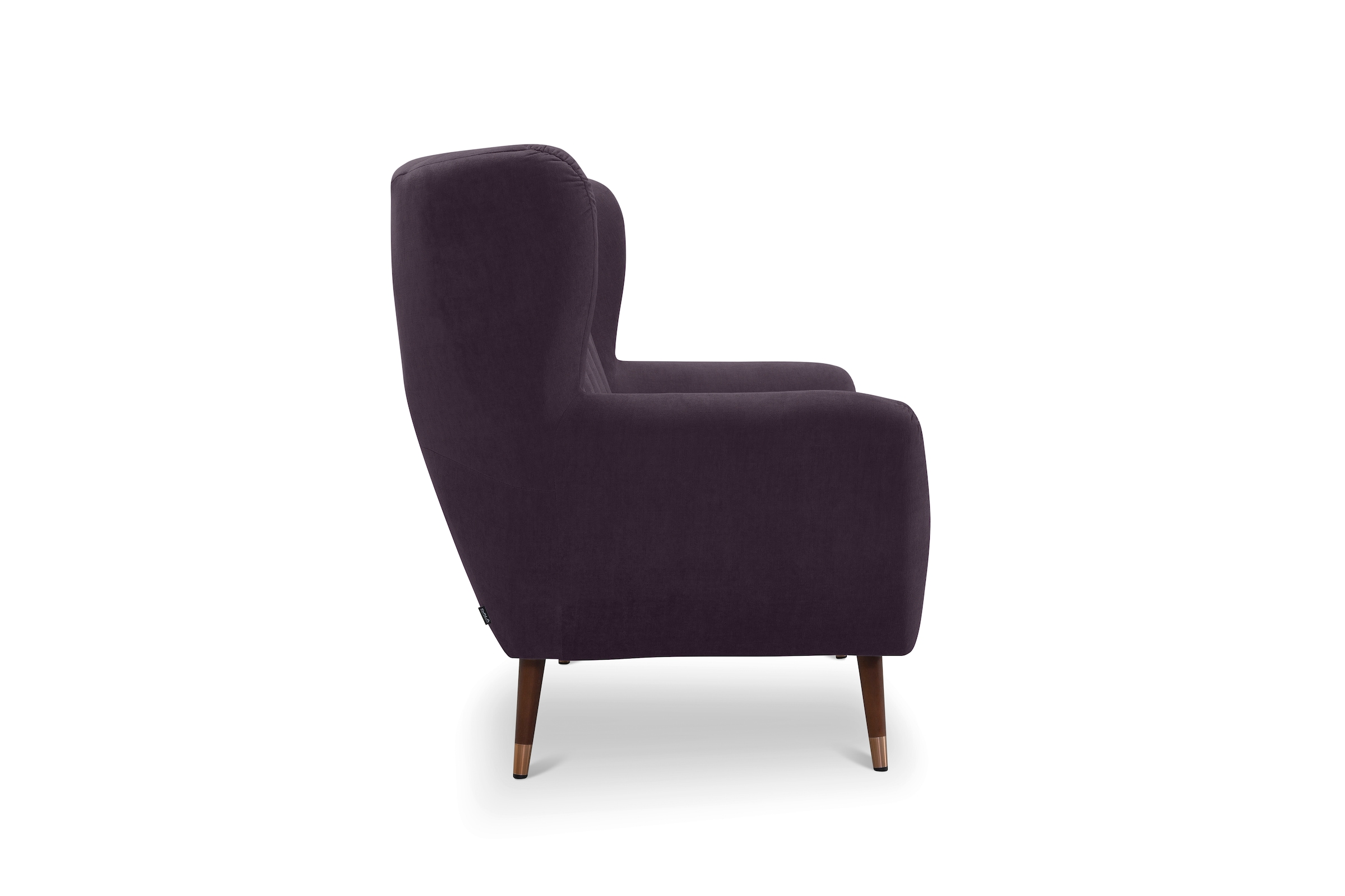 exxpo - sofa fashion 3-Sitzer »Polly, bequem mit hoher Rückenlehne, hohe Füße, Ohrensesselcouch«, Küchensofa, mit hochwertigen Bezügen