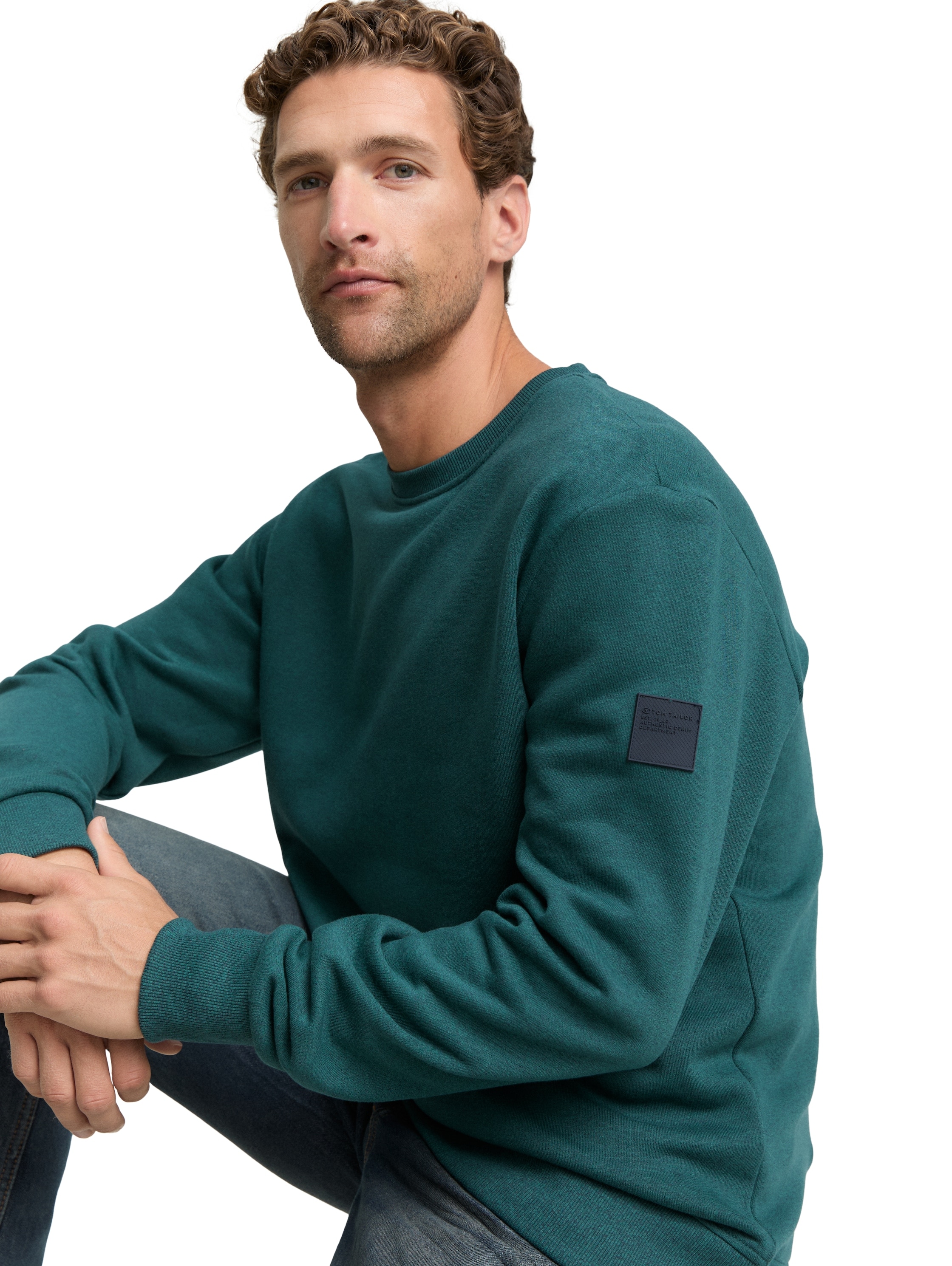 TOM TAILOR Sweatshirt , mit Logo Stickerei am Arm
