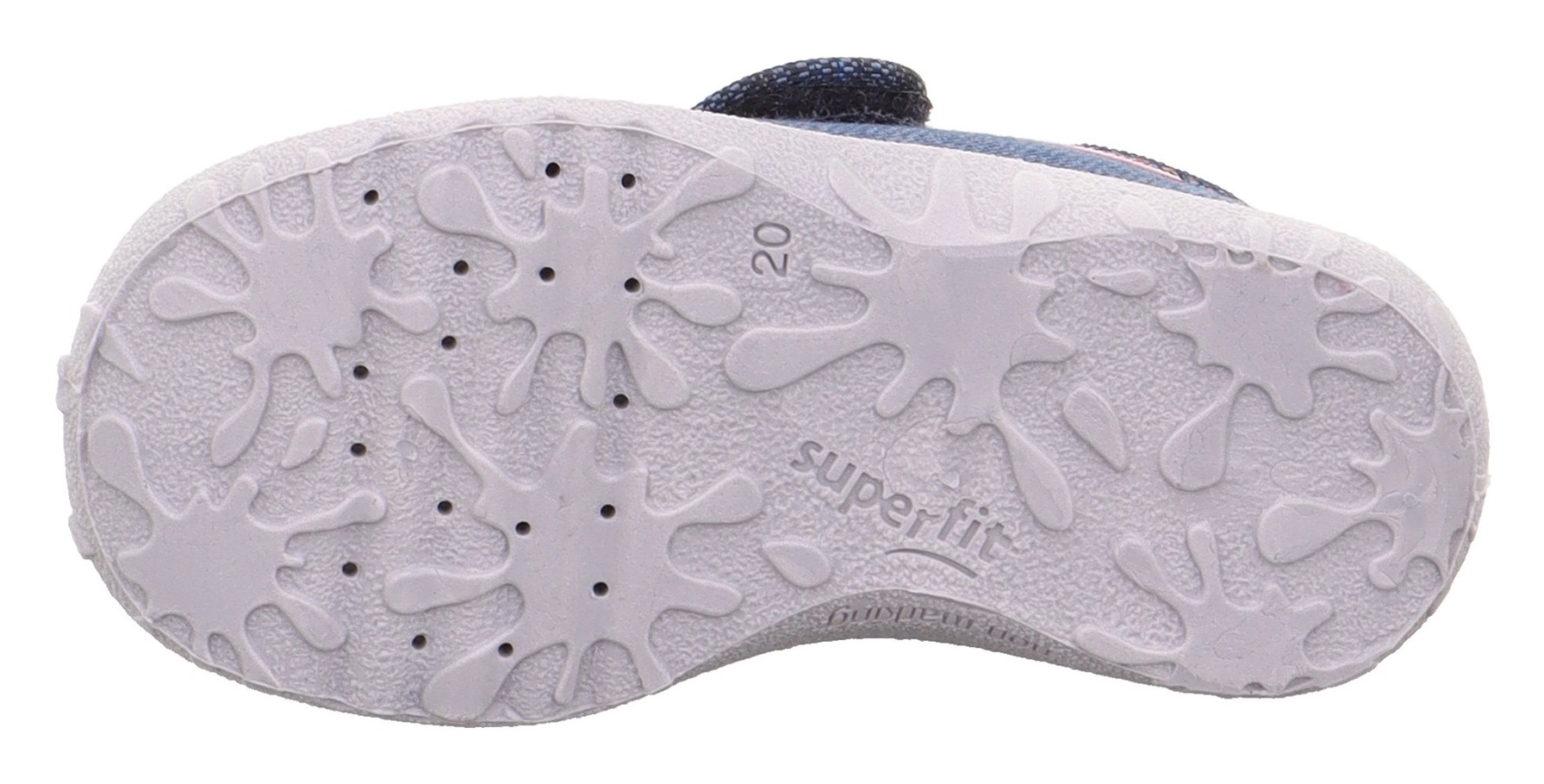 Superfit Hausschuh »SPOTTY WMS: Mittel«, Kindergartenschuh mit Klettverschluss, Größenschablone zum Download