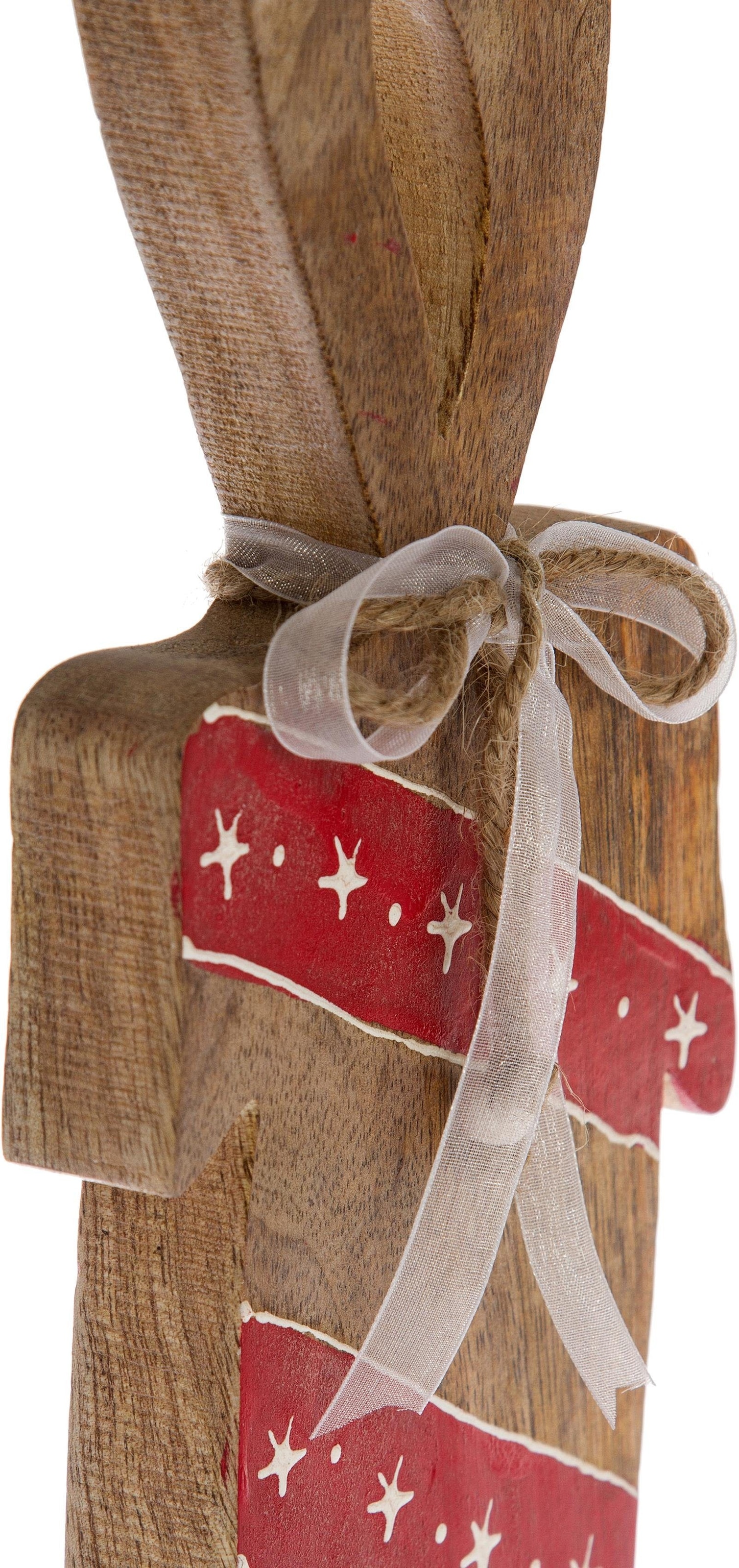 Myflair Möbel & Accessoires Weihnachtsfigur »Kerze, Weihnachtsdeko«, Holzfigur