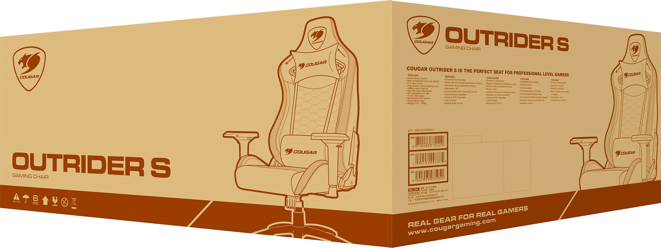 Cougar Gaming-Stuhl »Outrider S«, Kunstleder