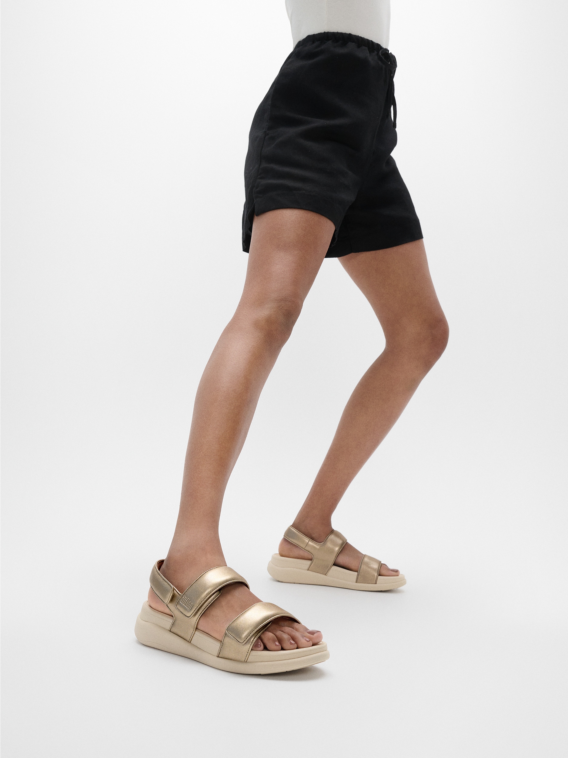 Fitflop Sandale »F-MODE GO«  , Keilsandale, Klettschuh, Sommerschuh mit hervorragender Dämpfung