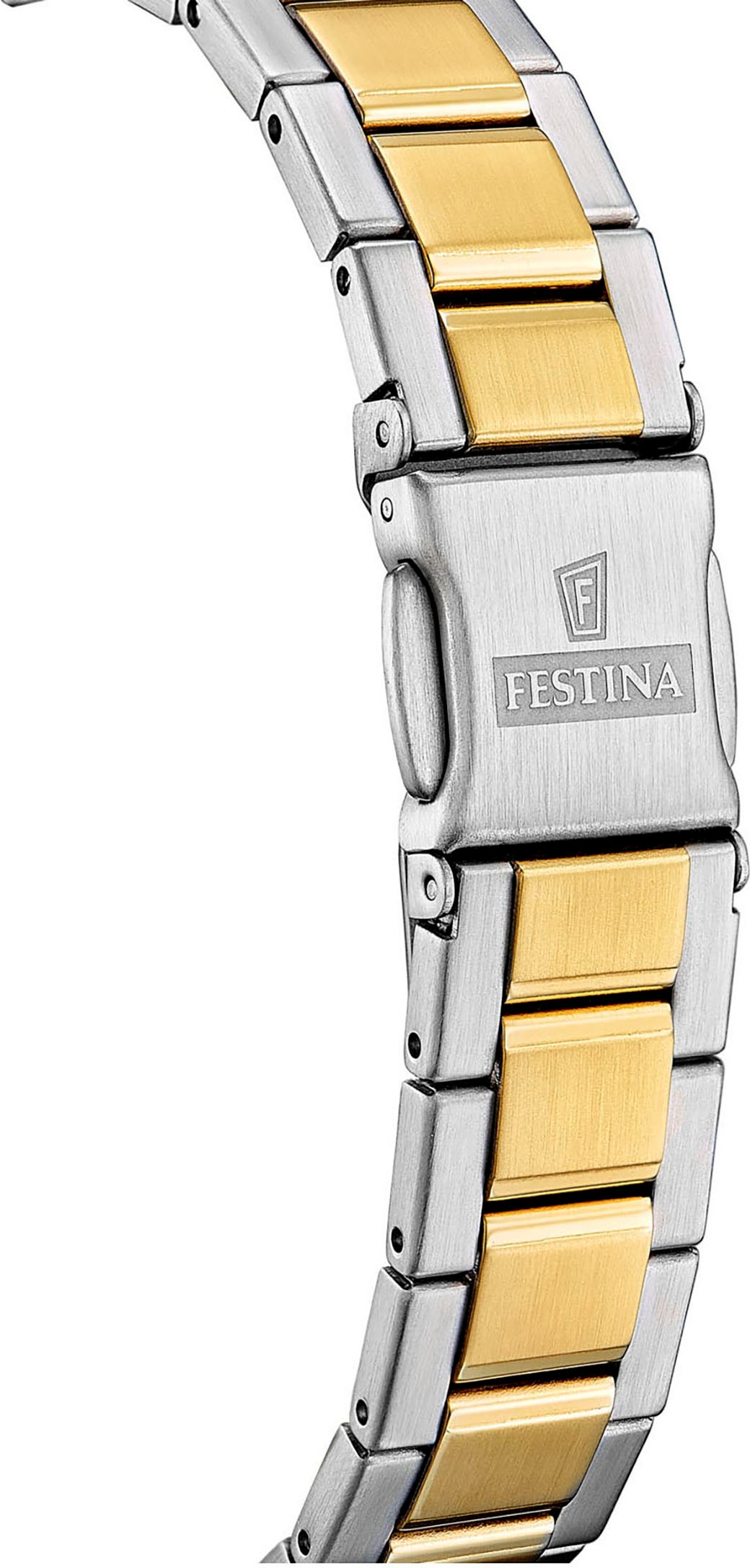 Festina Quarzuhr »Mademoiselle«, Armbanduhr, Damenuhr, Edelstahlarmband, analog, Tag, Zirkonia (synth.)