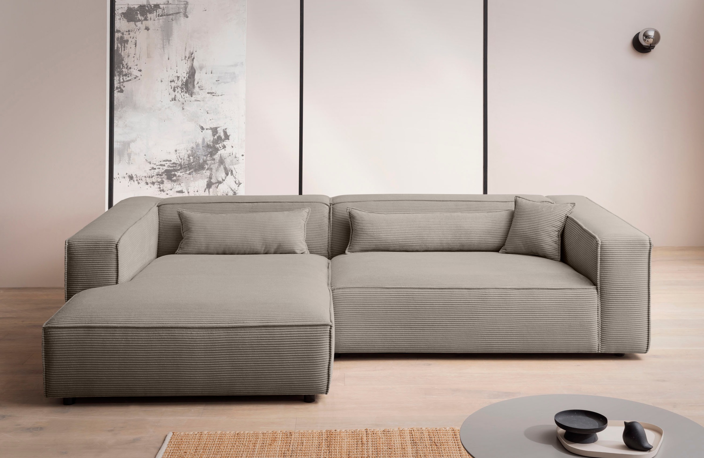 LeGer Home by Lena Gercke Ecksofa »PIARA XXL, Big-Sofa in Cord oder Leineno günstig online kaufen