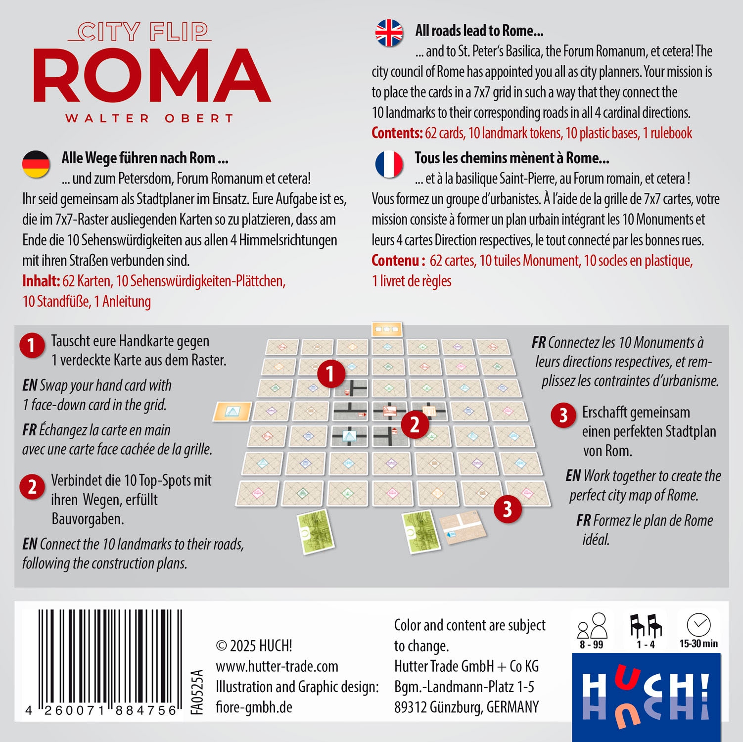 HUCH! Spiel »City Flip: Roma« Made in Europe