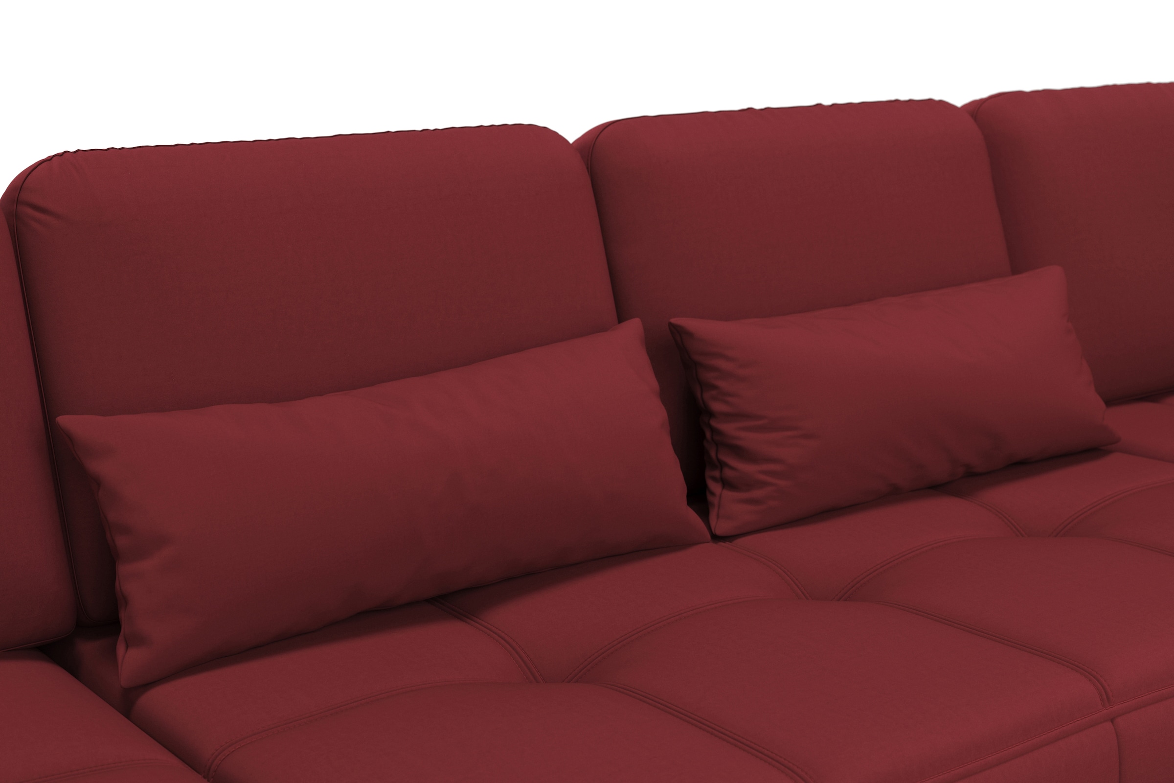 sit&more Wohnlandschaft »Bendigo U-Form«, inklusive Sitztiefenverstellung, Bodenfreiheit 12 cm, in 2 Fußfarben