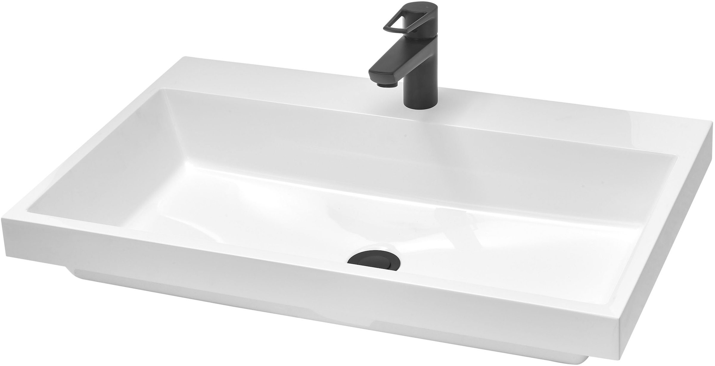 BASIC by Balculina Waschtisch »Memphis, Waschtisch BxHxT 110 x 54 x 53«, Breite 110 cm, mit Waschbecken, Softclose