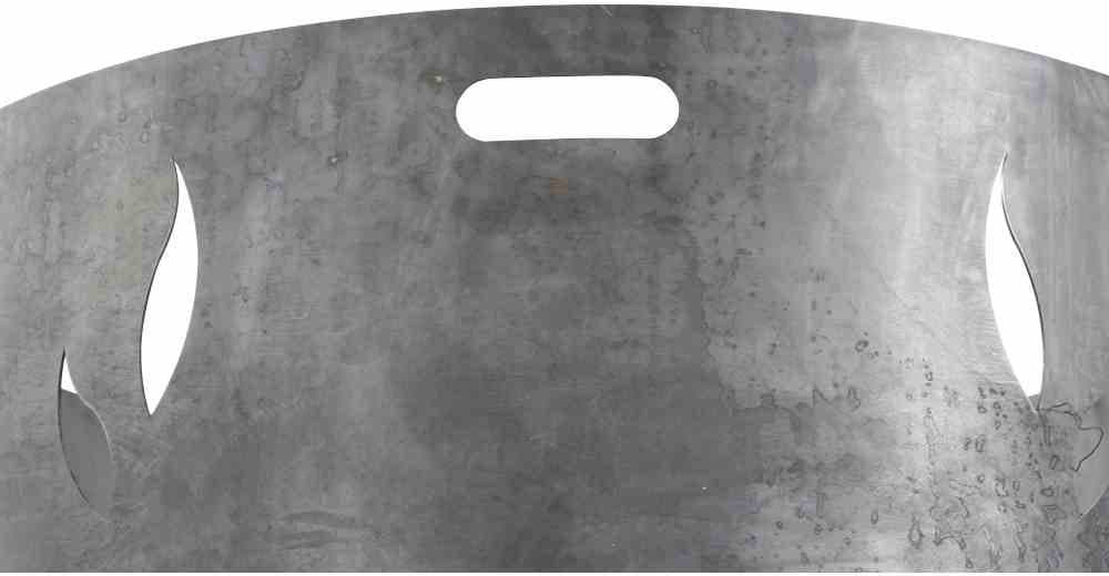 Siena Garden Funkenschutzgitter »Feuerschalenaufsatz für Feuerschale XXL 55 cm«, (1 St.), Ø 53 cm, mit Flammendesign, Stahl silber/anthrazit