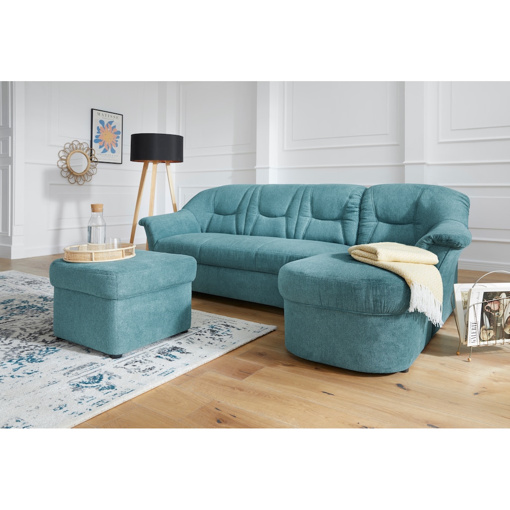 DOMO collection Ecksofa »Sarafina«, wahlweise mit Bettfunktion, optional mit Federkern