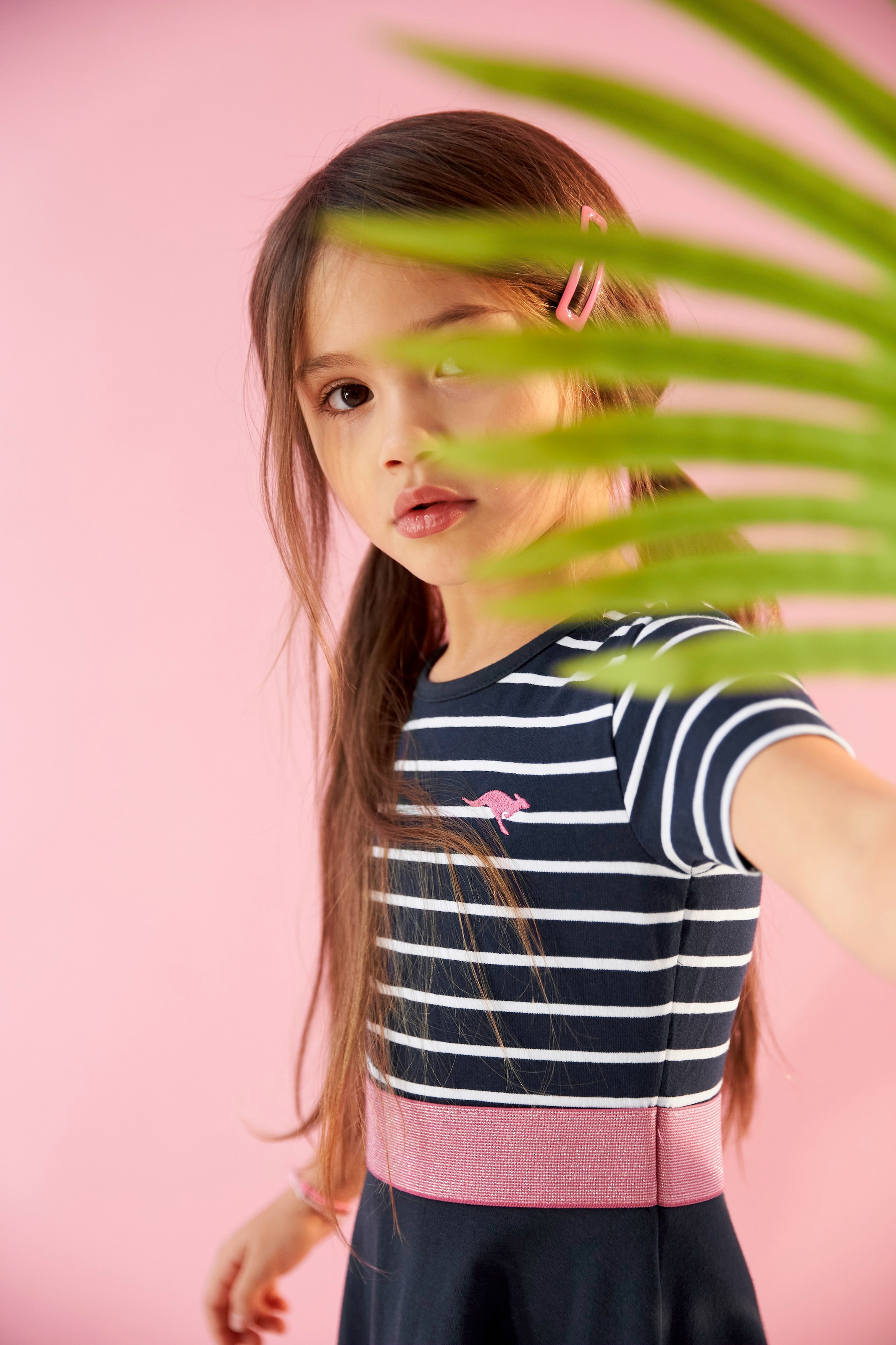 KangaROOS Jerseykleid »für kleine Mädchen« kniefrei,  aus Jersey,  kurzärmelig