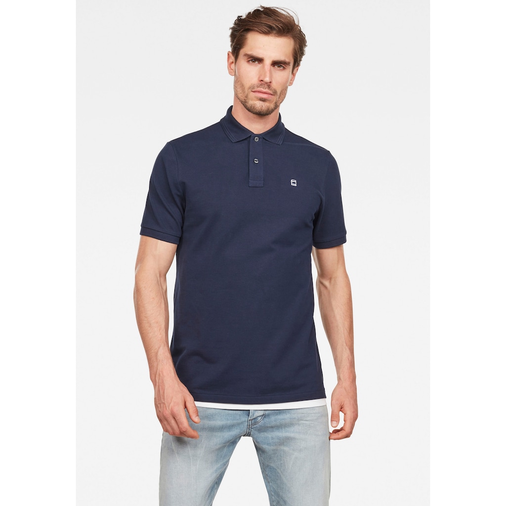 G-Star RAW Poloshirt »Dunda Polo«, Logostickerei auf der Brust