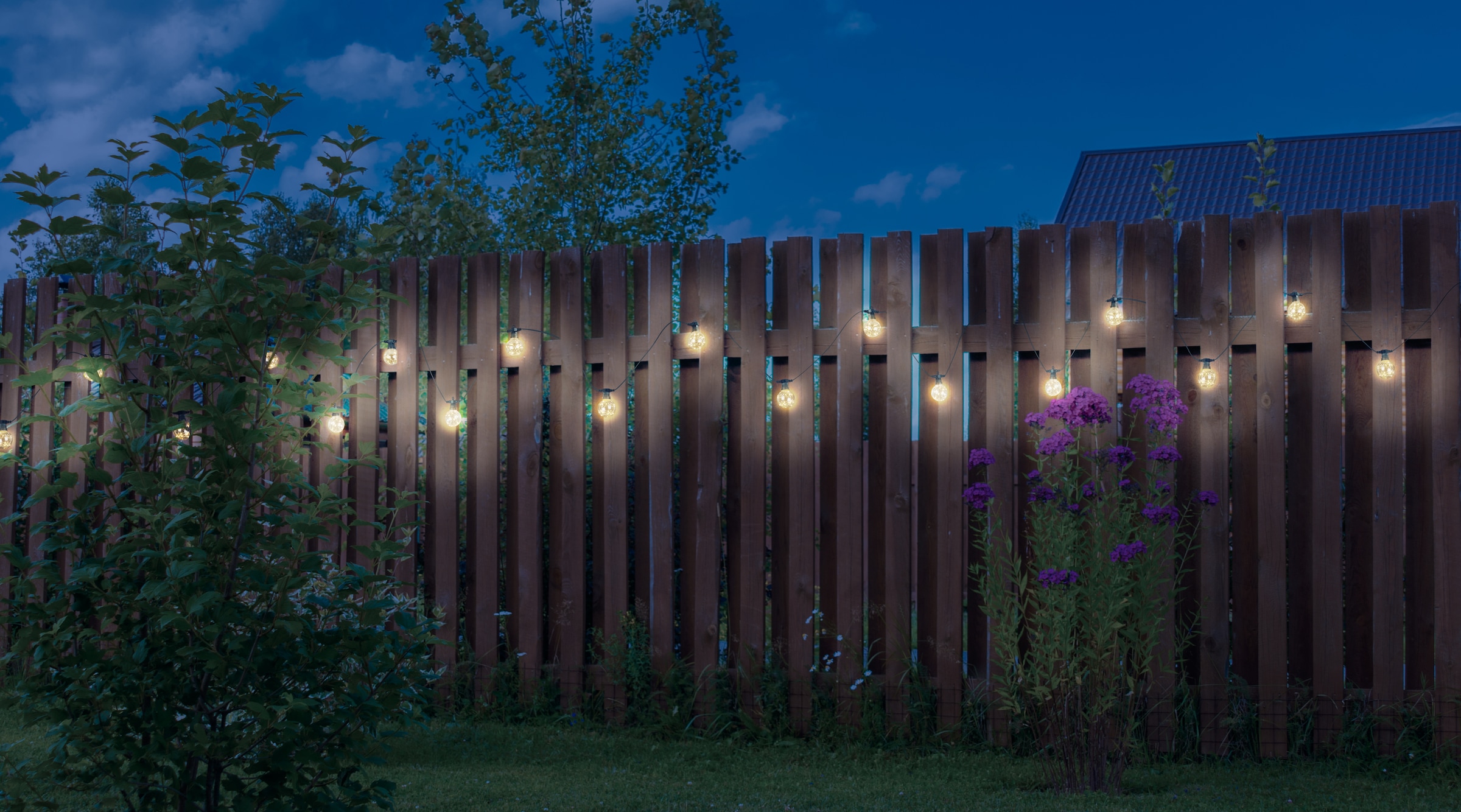 GLOBO LIGHTING LED-Lichterkette »ALMAGA«, Kette/10 Leuchtmittel/2700K/schwarz/Deko
