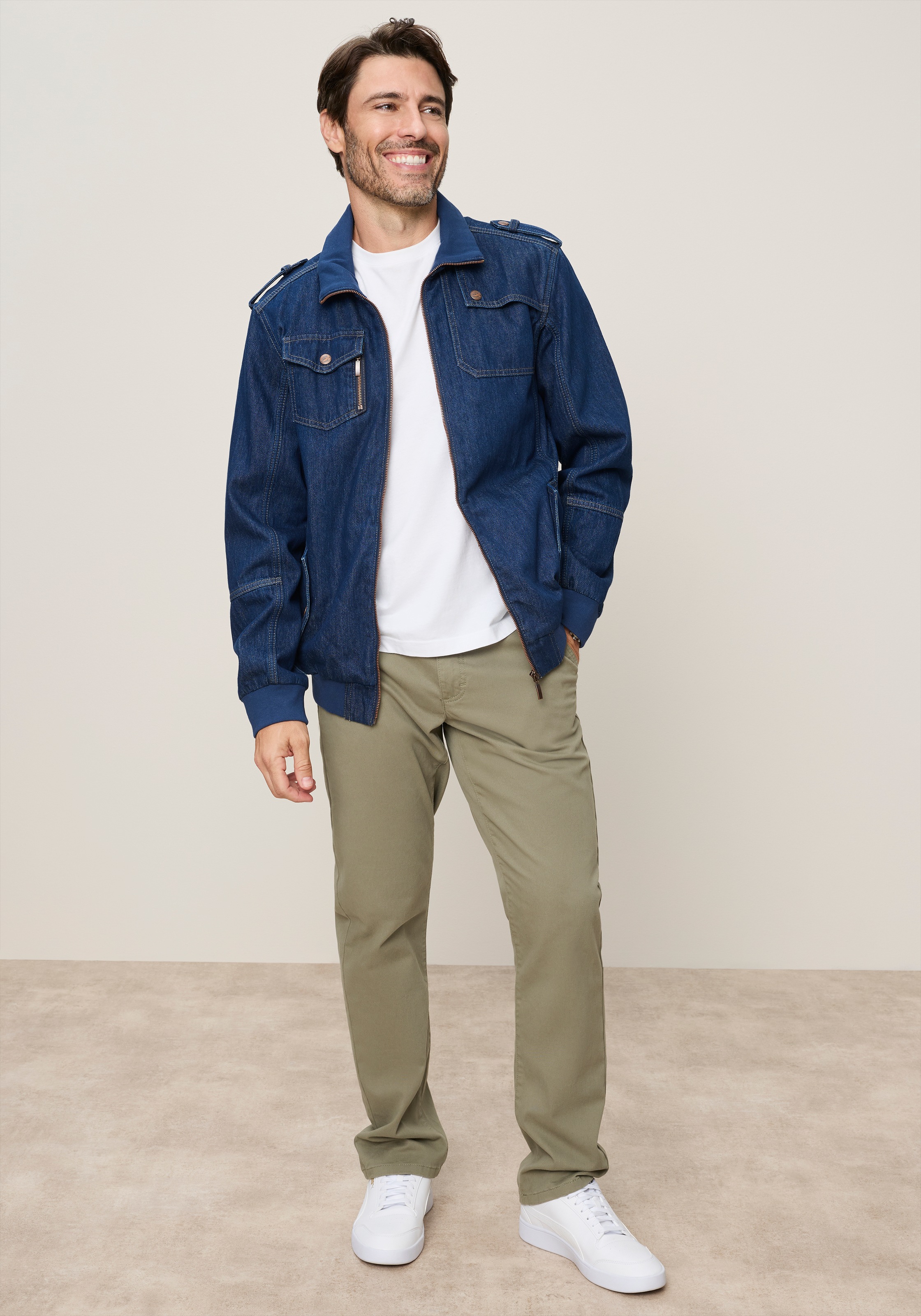 Arizona Jeansjacke »Blouson« mit Stehkragen, Comfort Fit, normale Länge