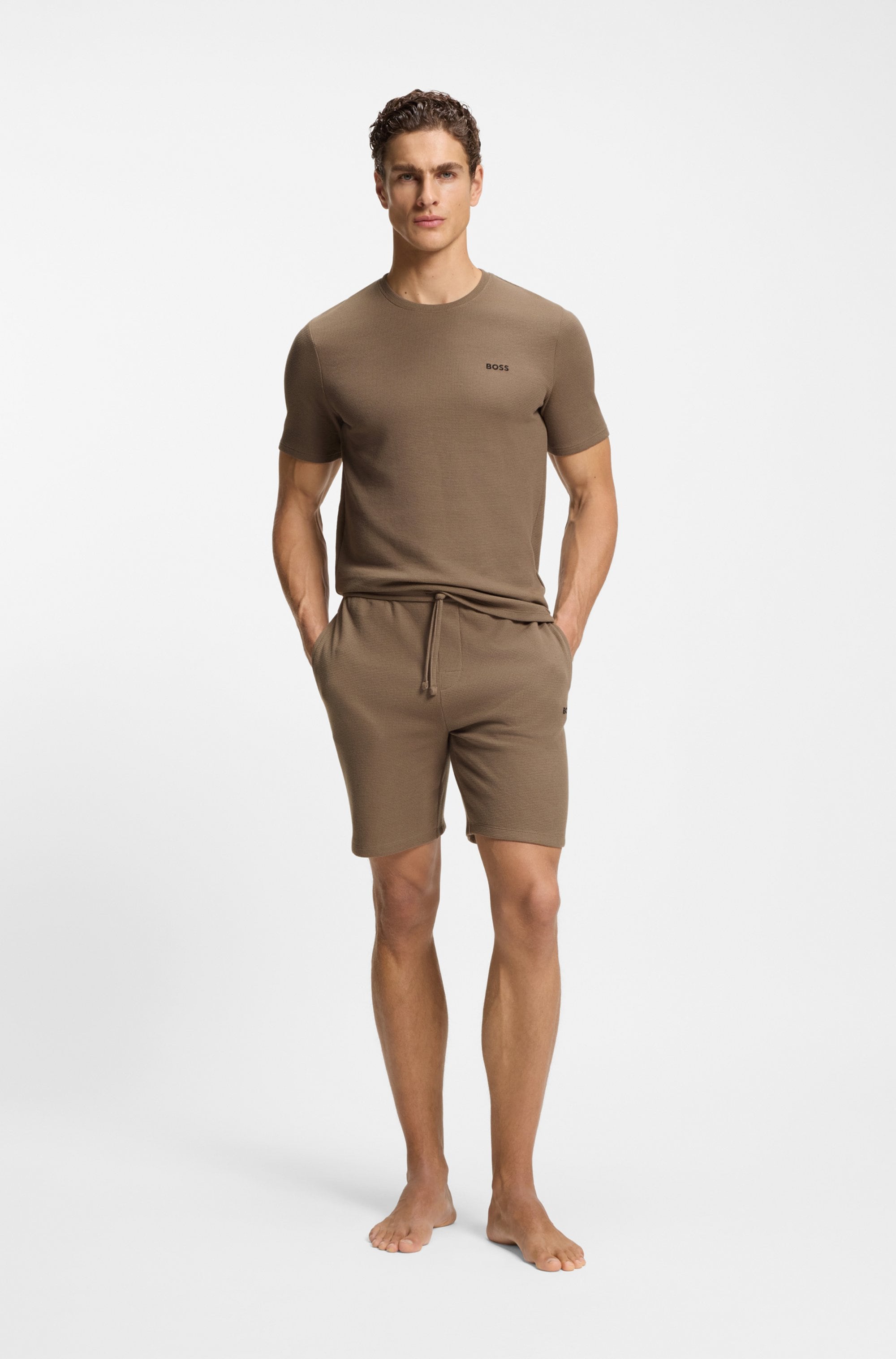 BOSS Pyjamashorts »Waffle Shorts«