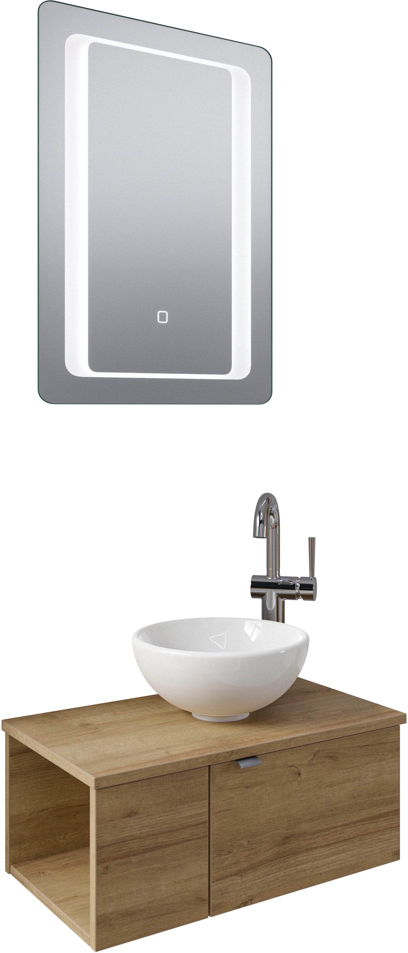 Saphir Badmöbel-Set »Serie 6915«, (4 St.), Gäste-Bad, 61 cm breit, mit LED- günstig online kaufen