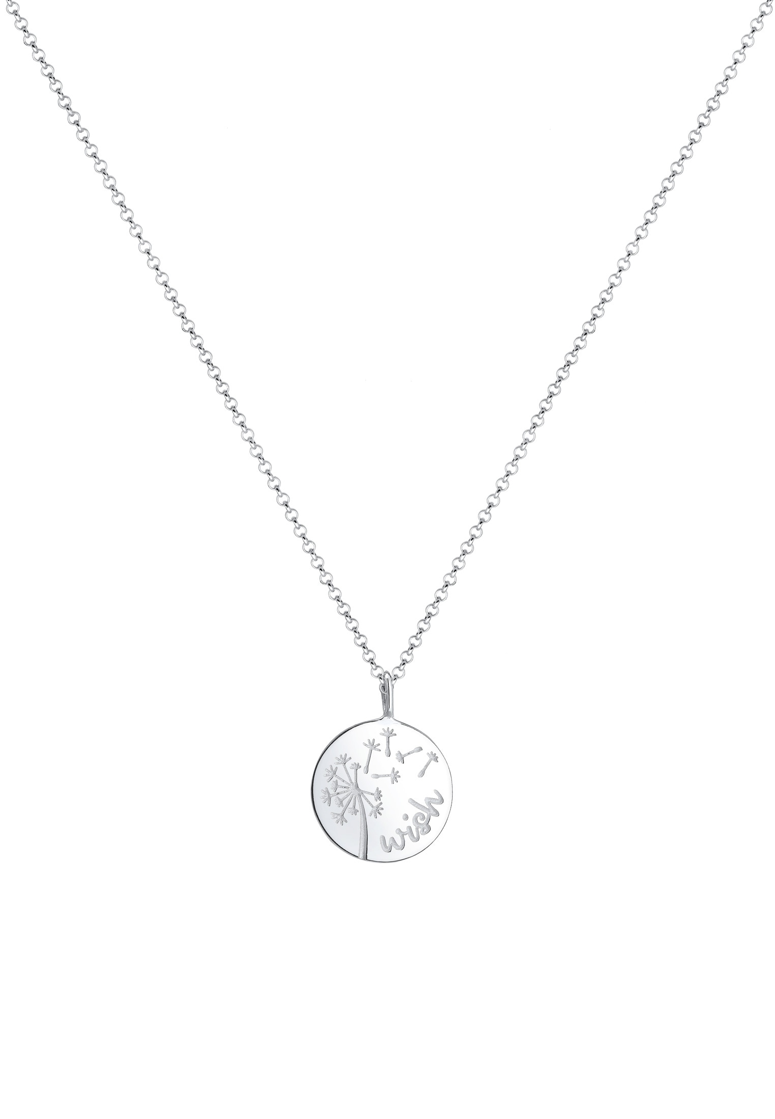 Elli Kette mit Anhänger »Wish Pusteblume Löwenzahn Blume 925 Sterling Silber«