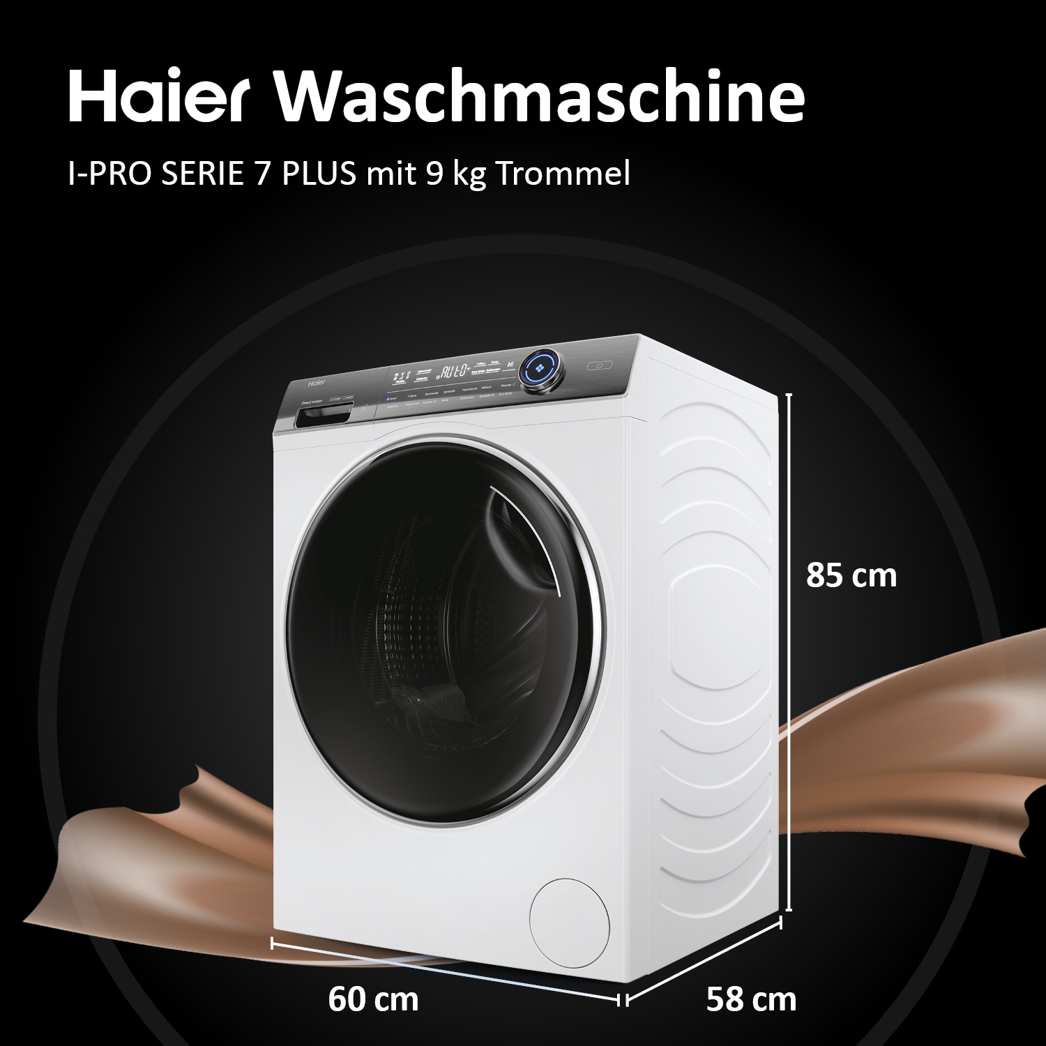 Haier Waschmaschine I-PRO SERIE 7 PLUS »HW90-BD14979EU1«, 9 kg, 1400 U/min, Refresh: Für ressourcenschonende Wäschepflege
