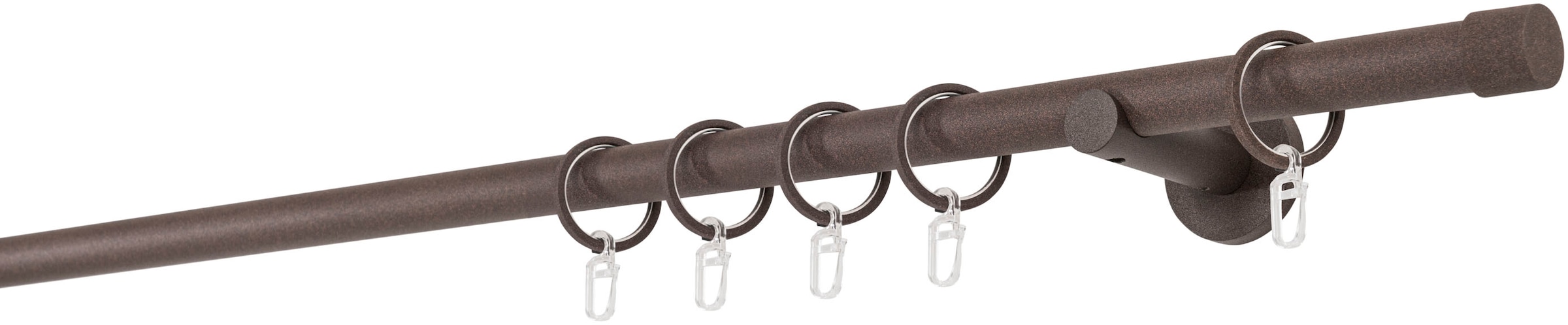 mydeco Gardinenstange »20mm Cap Wandträger 6,5 cm« 1-läufig Fixmaß günstig online kaufen
