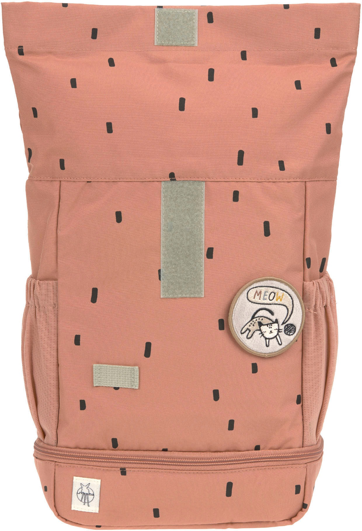 LÄSSIG Kinderrucksack »Happy Prints, Mini Rolltop, Caramel«, Reflektoren